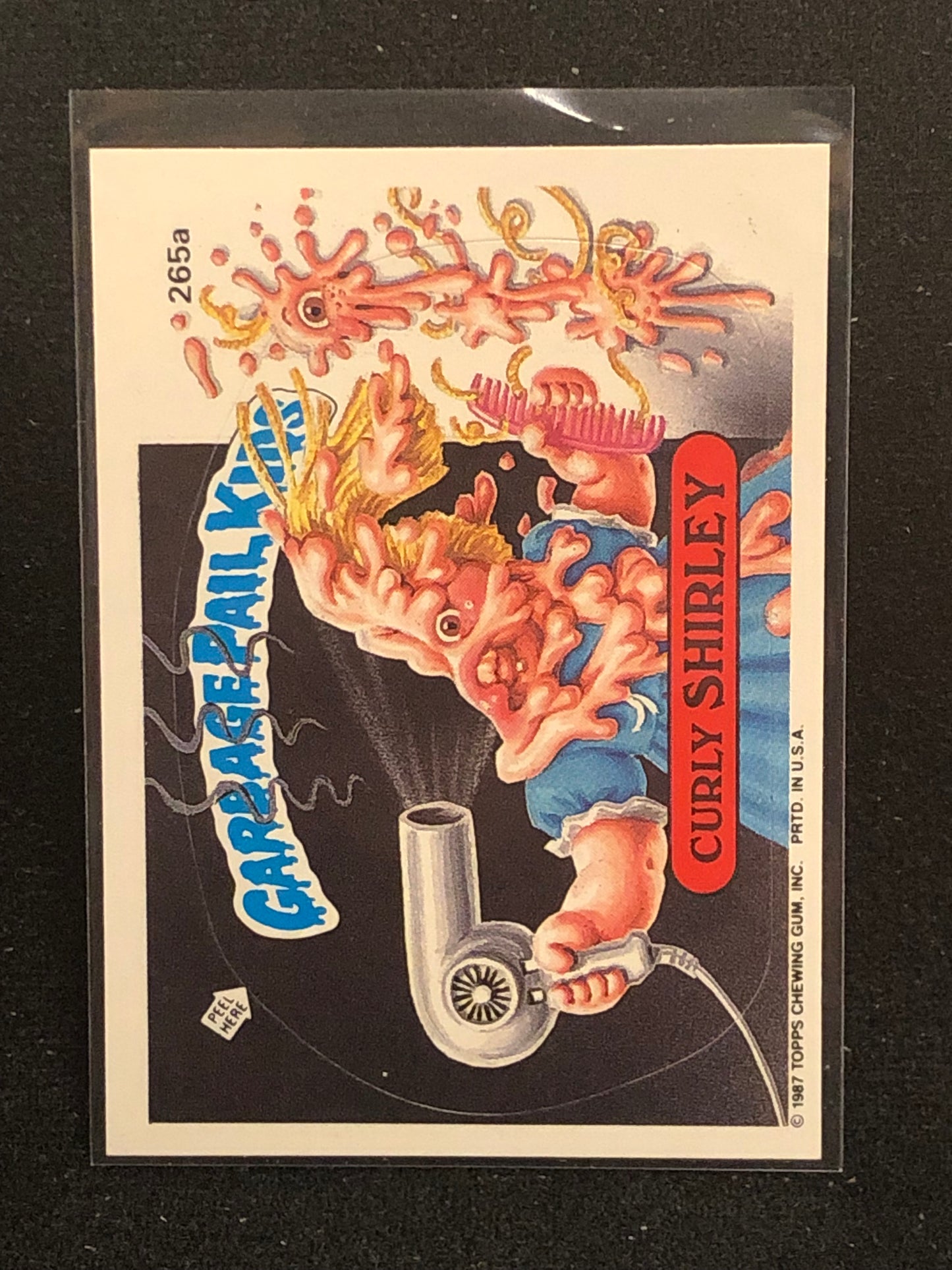 Garbage Pail Kids Original Series 7 (os7) 265a Curly Shirley