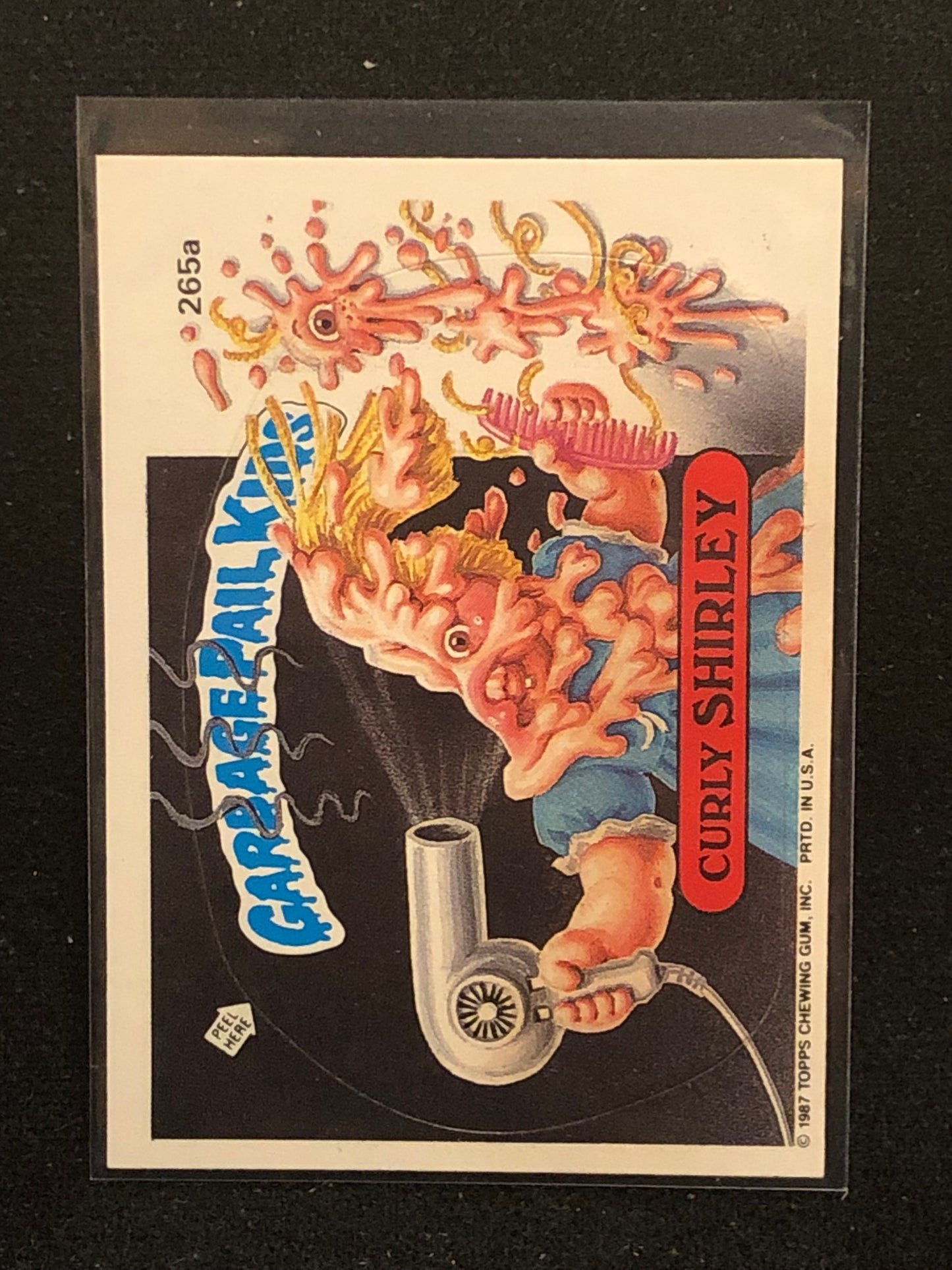 Garbage Pail Kids Original Series 7 (os7) 265a Curly Shirley