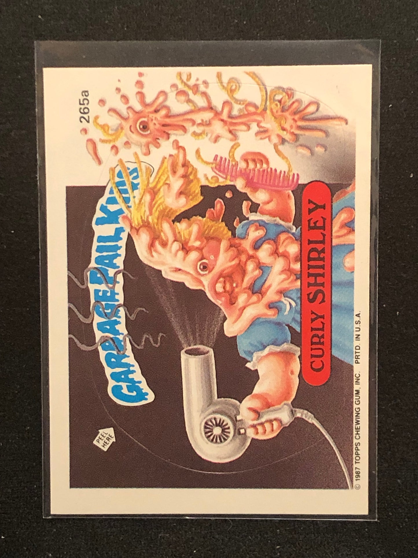 Garbage Pail Kids Original Series 7 (os7) 265a Curly Shirley