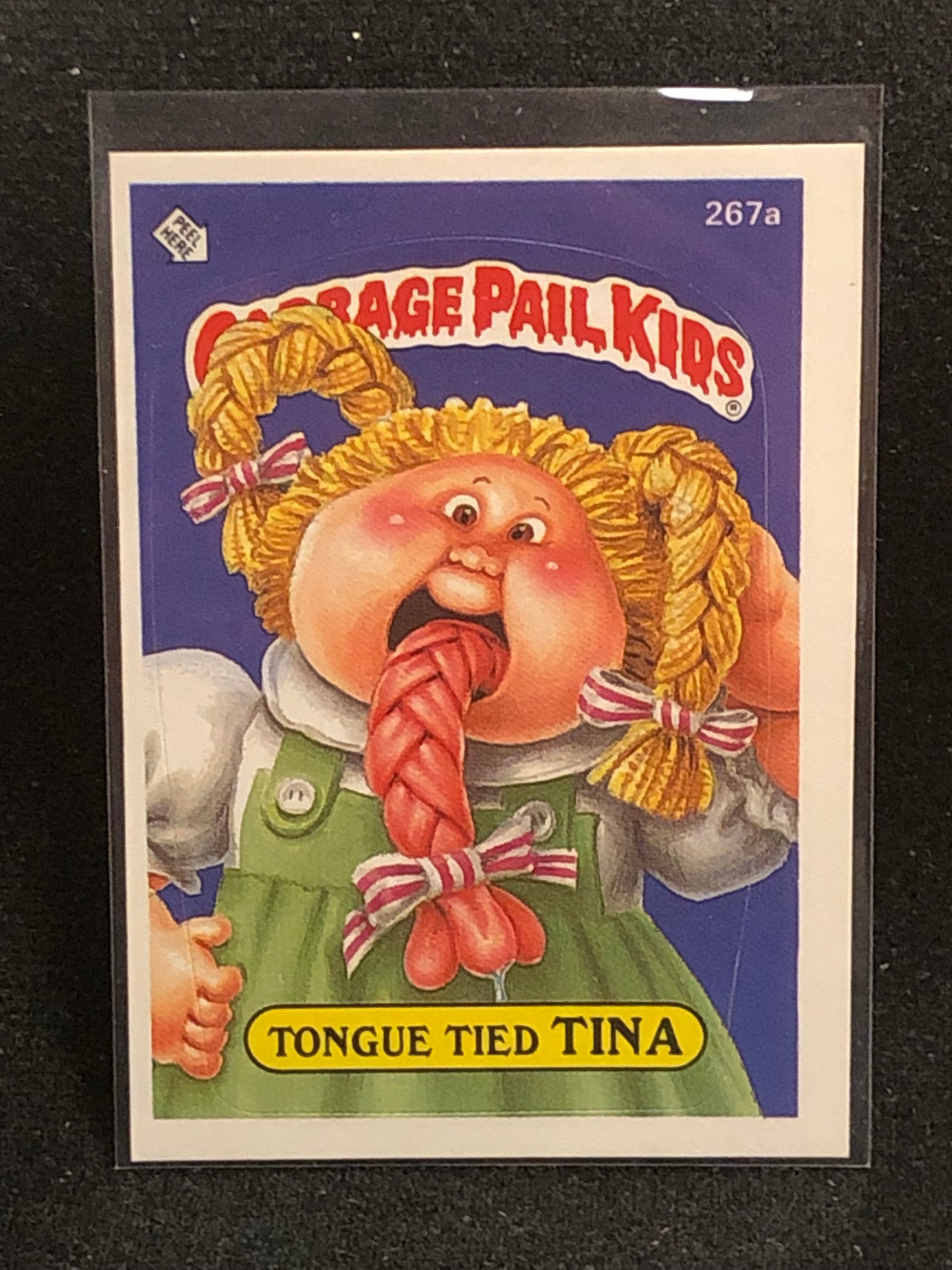 Garbage Pail Kids Original Series 7 (os7) 267a Tongue Tied Tina