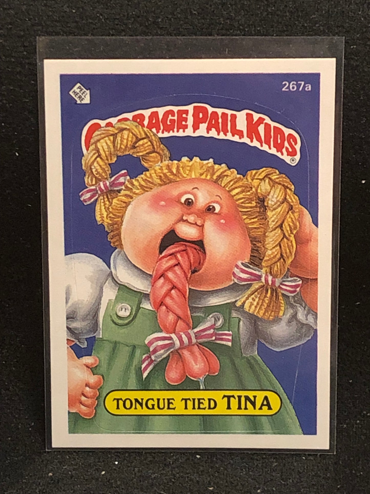 Garbage Pail Kids Original Series 7 (os7) 267a Tongue Tied Tina