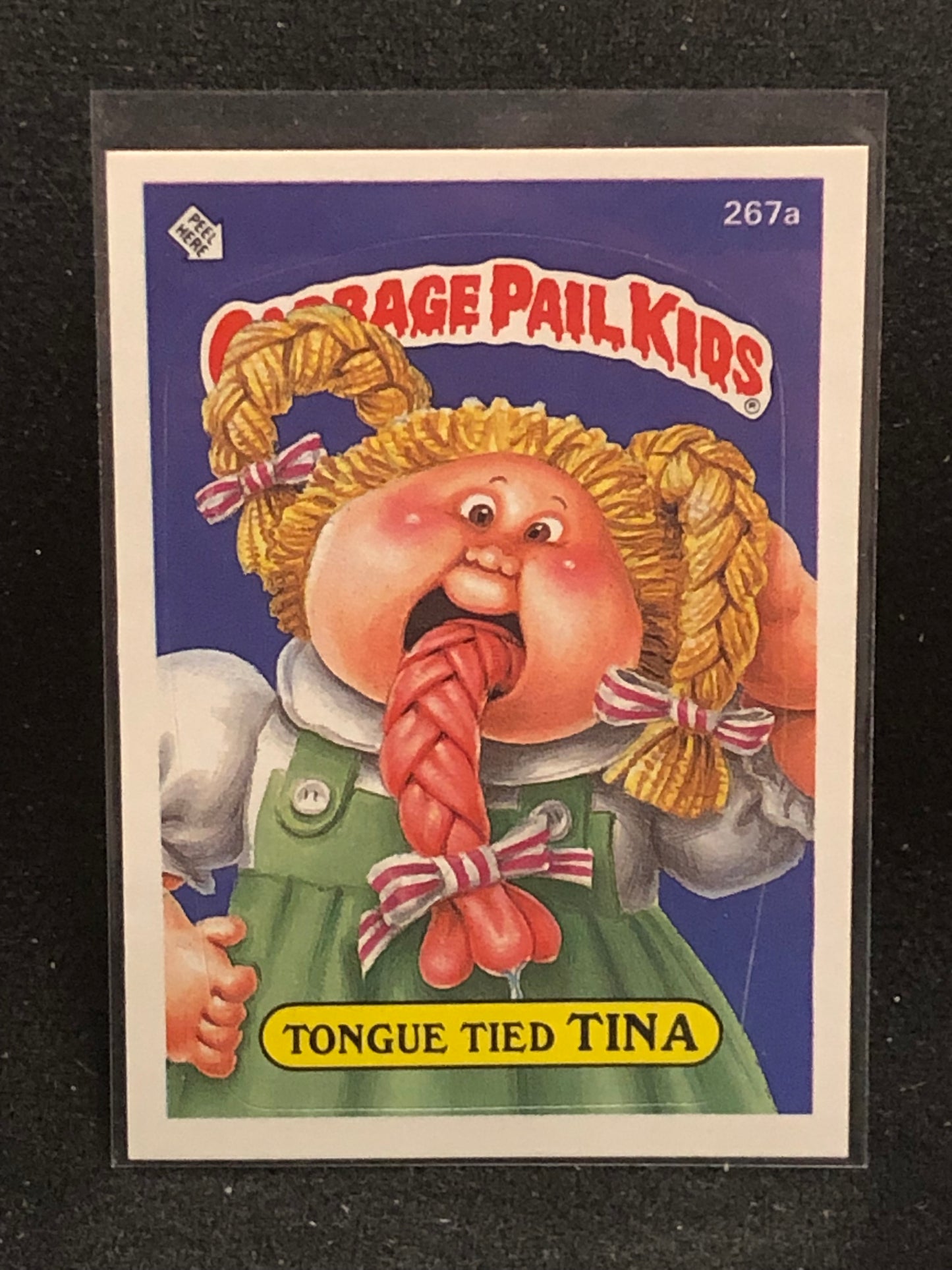 Garbage Pail Kids Original Series 7 (os7) 267a Tongue Tied Tina