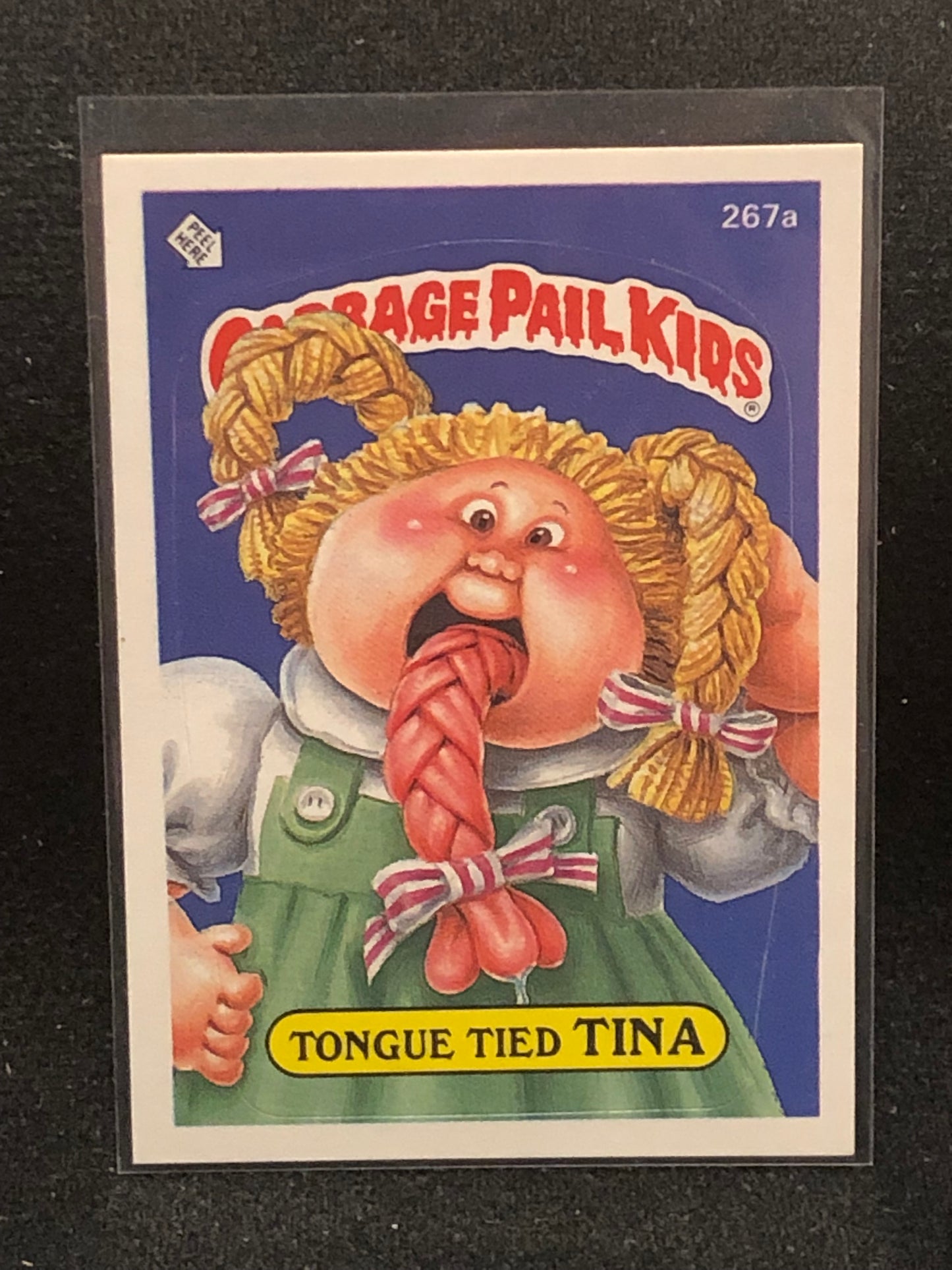 Garbage Pail Kids Original Series 7 (os7) 267a Tongue Tied Tina