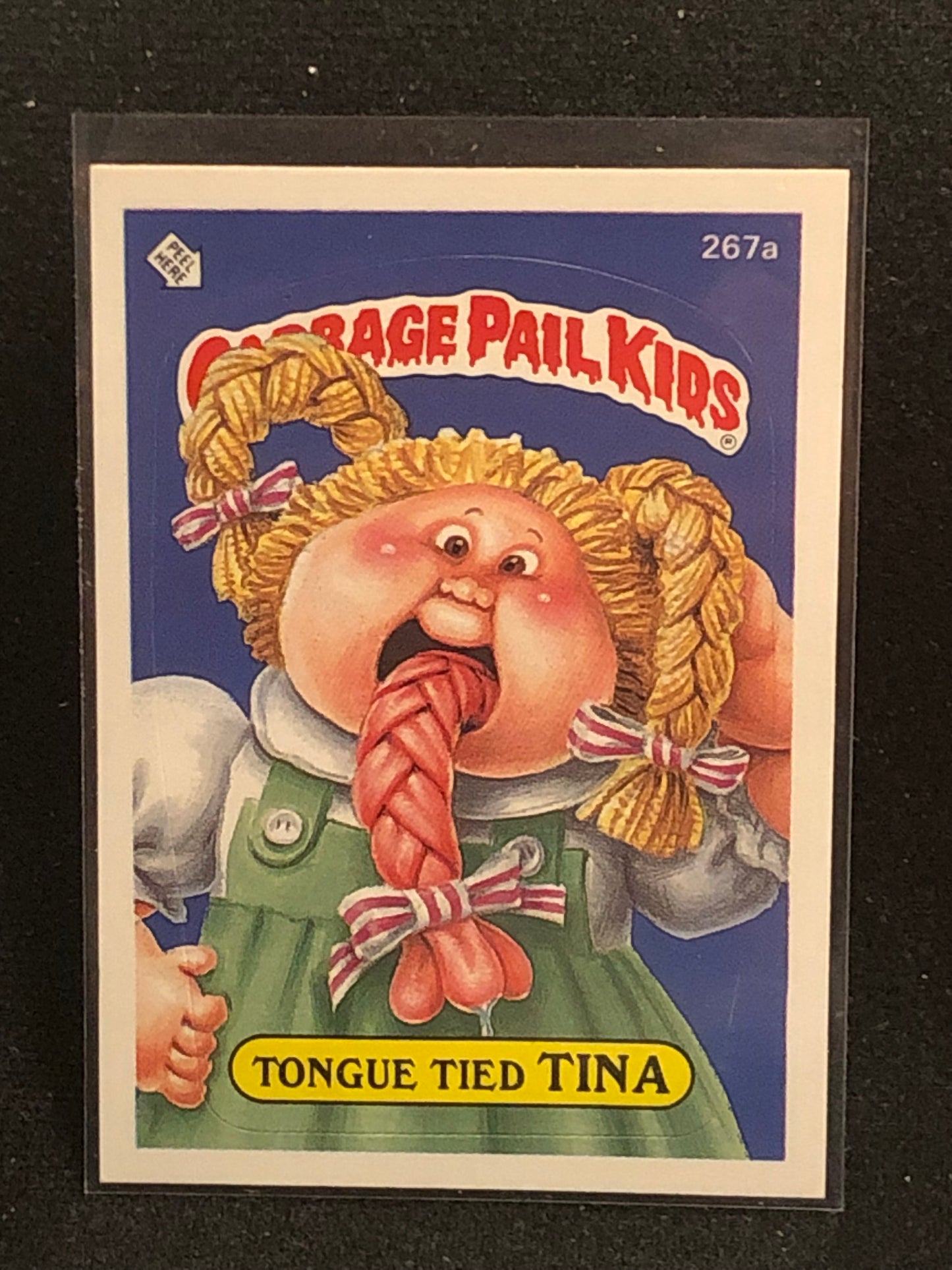 Garbage Pail Kids Original Series 7 (os7) 267a Tongue Tied Tina