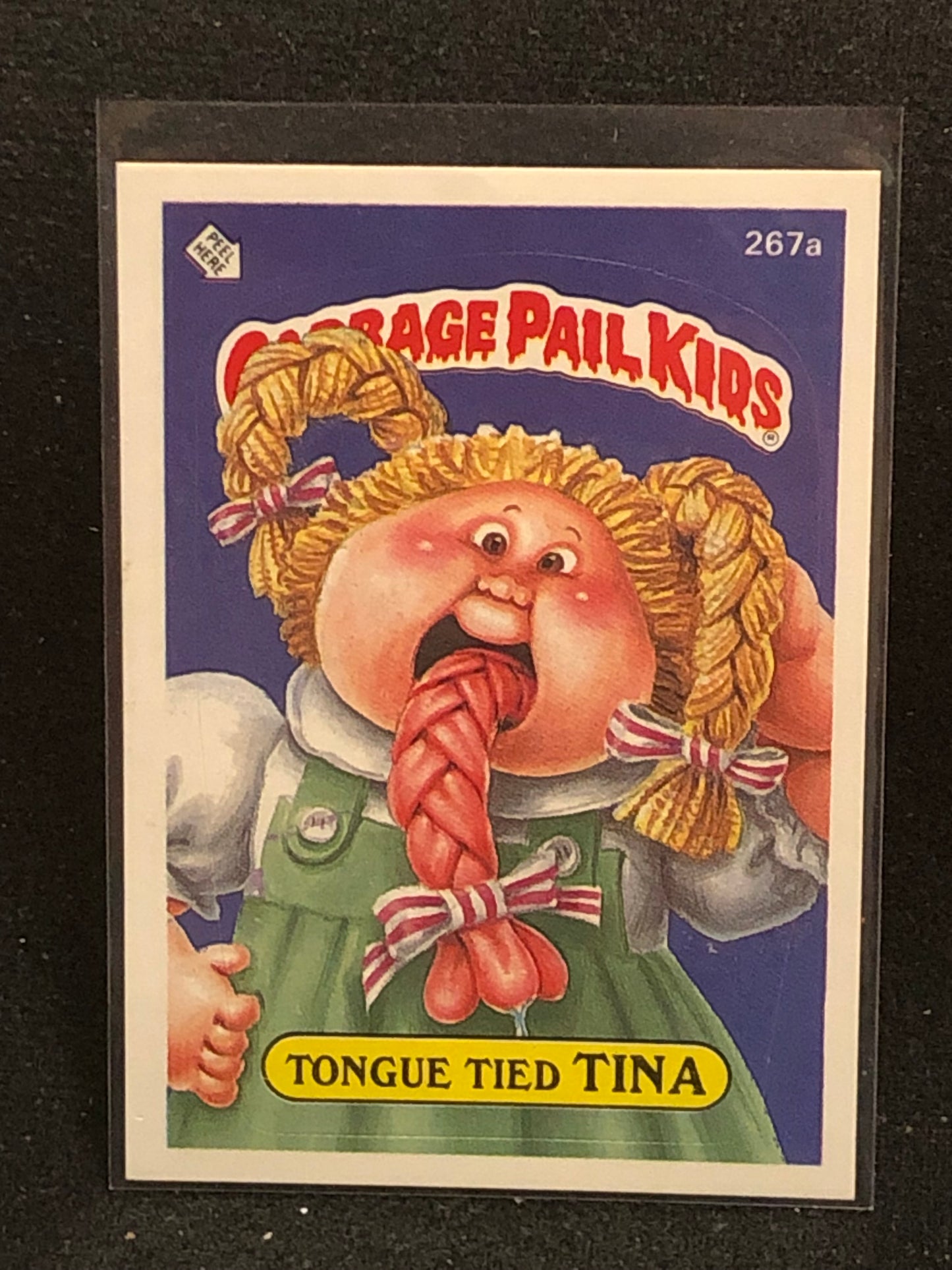 Garbage Pail Kids Original Series 7 (os7) 267a Tongue Tied Tina