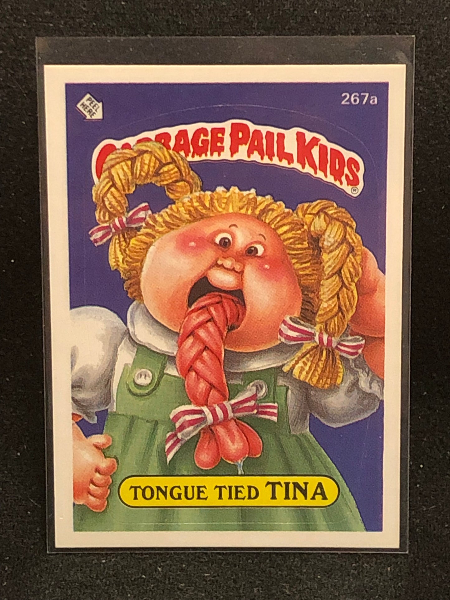 Garbage Pail Kids Original Series 7 (os7) 267a Tongue Tied Tina