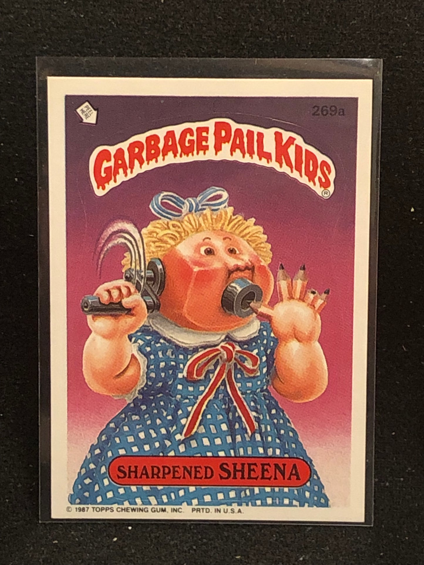 Garbage Pail Kids Original Series 7 (os7) 269a Sharpened Sheena