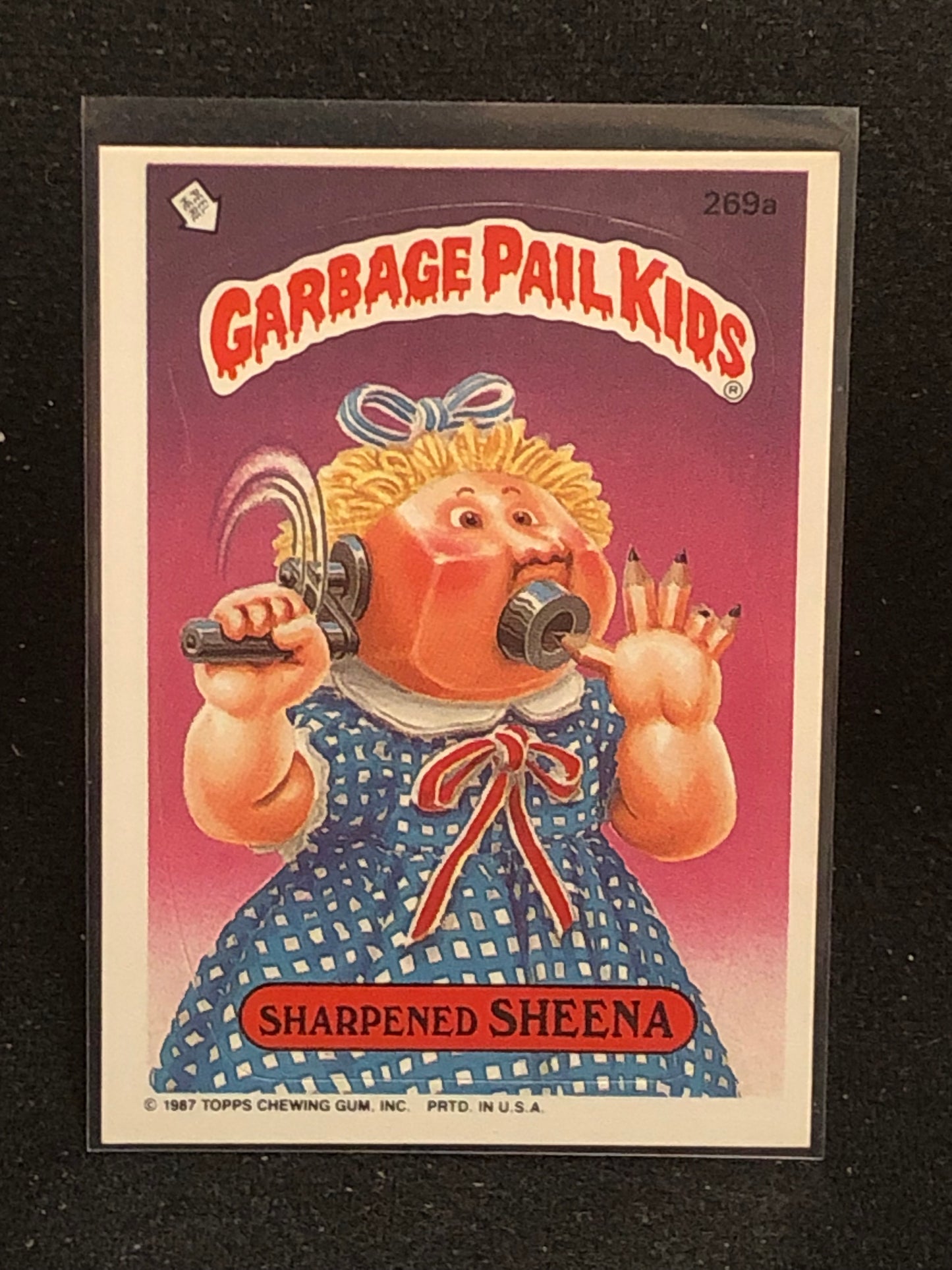 Garbage Pail Kids Original Series 7 (os7) 269a Sharpened Sheena