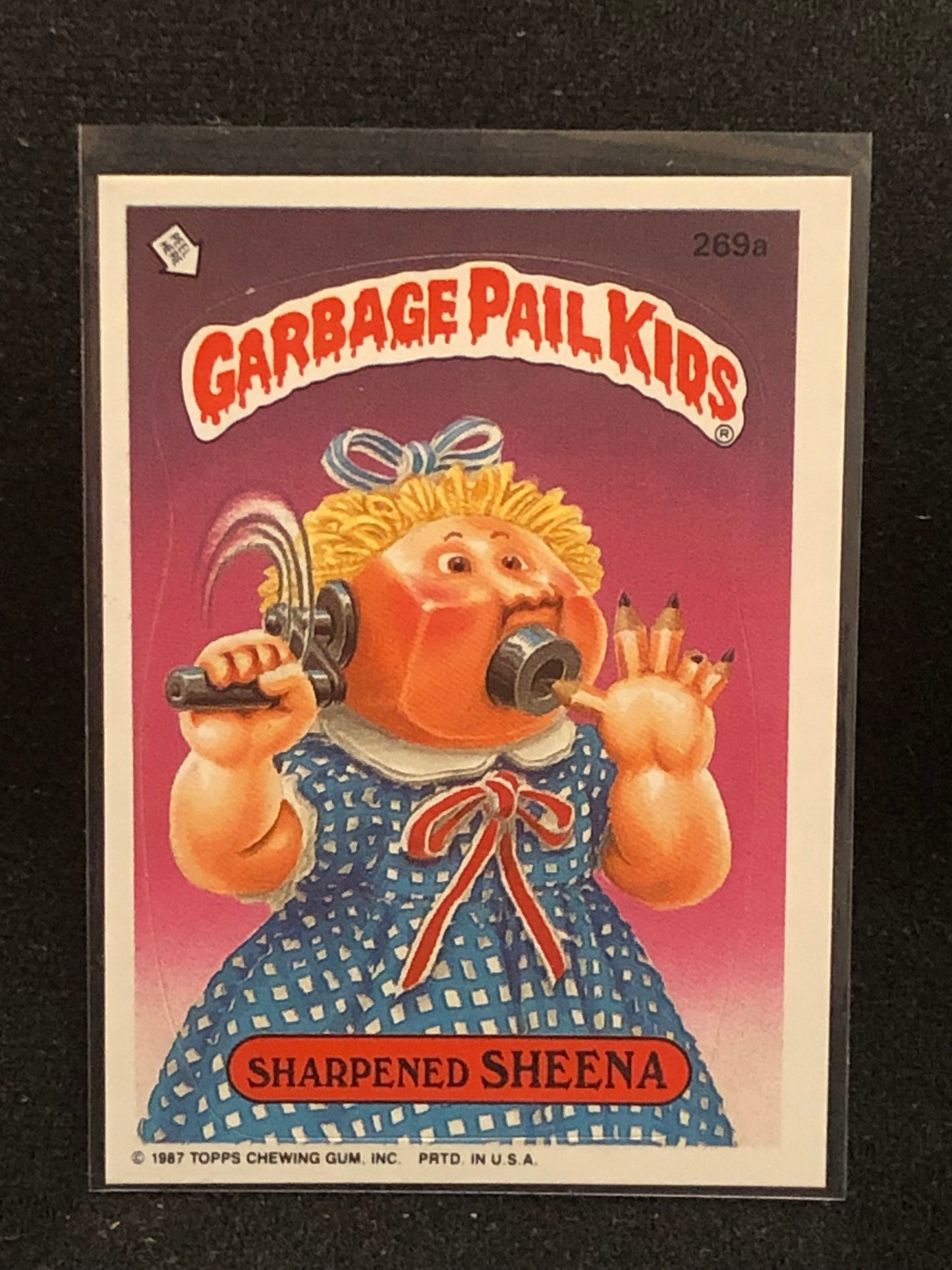 Garbage Pail Kids Original Series 7 (os7) 269a Sharpened Sheena