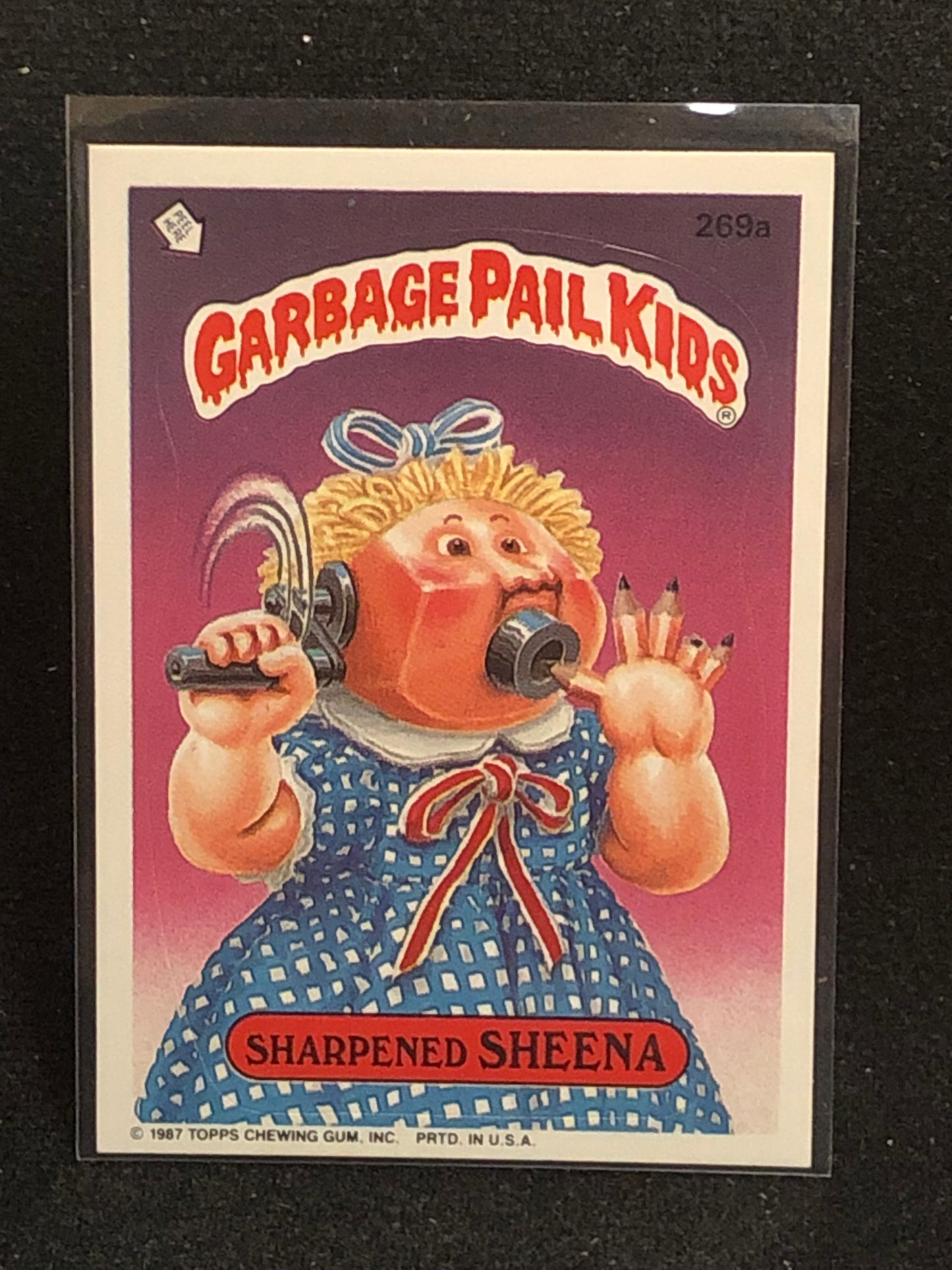 Garbage Pail Kids Original Series 7 (os7) 269a Sharpened Sheena