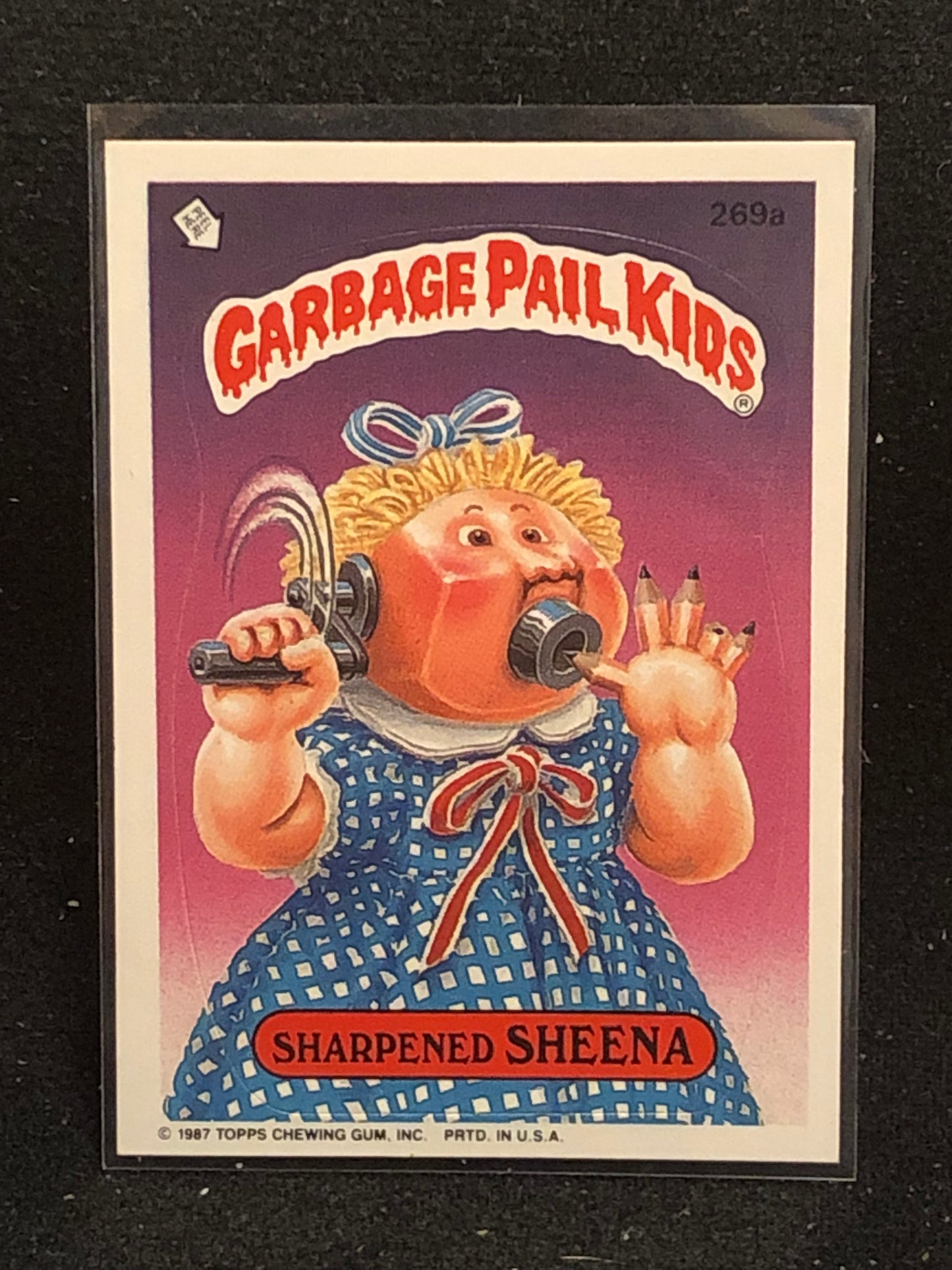 Garbage Pail Kids Original Series 7 (os7) 269a Sharpened Sheena