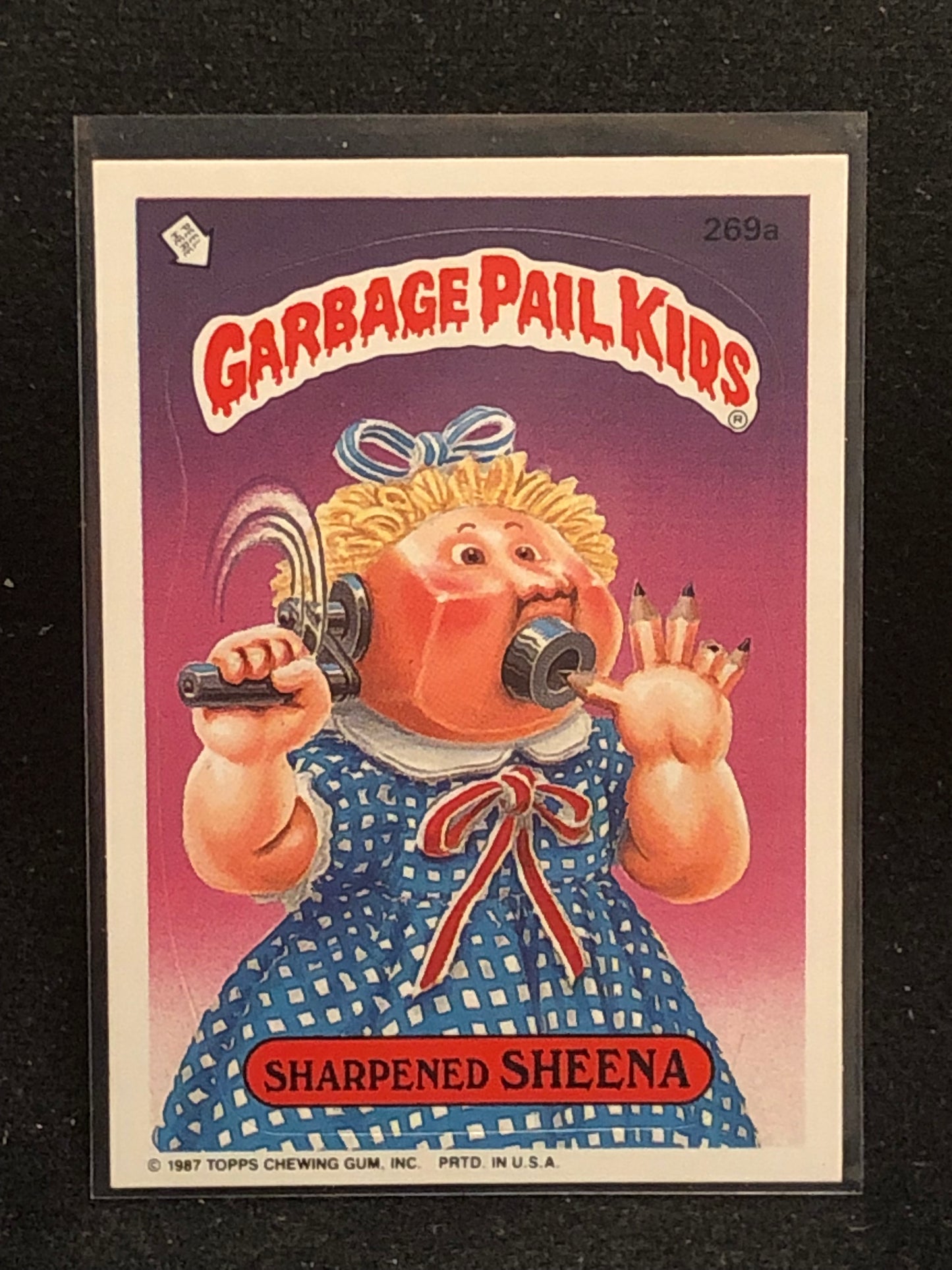 Garbage Pail Kids Original Series 7 (os7) 269a Sharpened Sheena