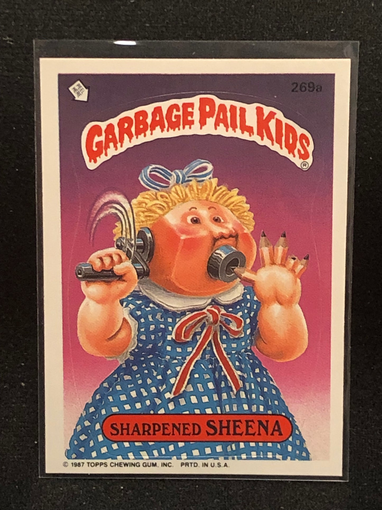 Garbage Pail Kids Original Series 7 (os7) 269a Sharpened Sheena