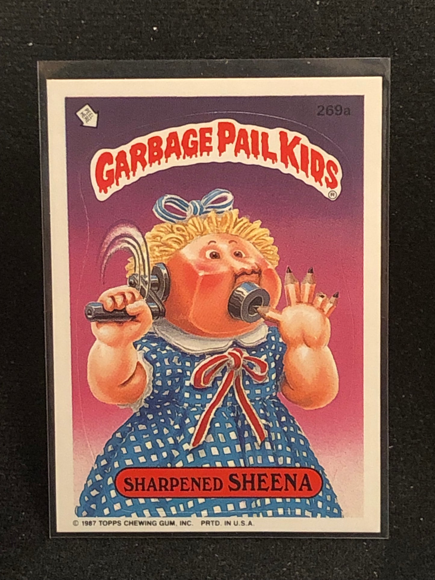 Garbage Pail Kids Original Series 7 (os7) 269a Sharpened Sheena