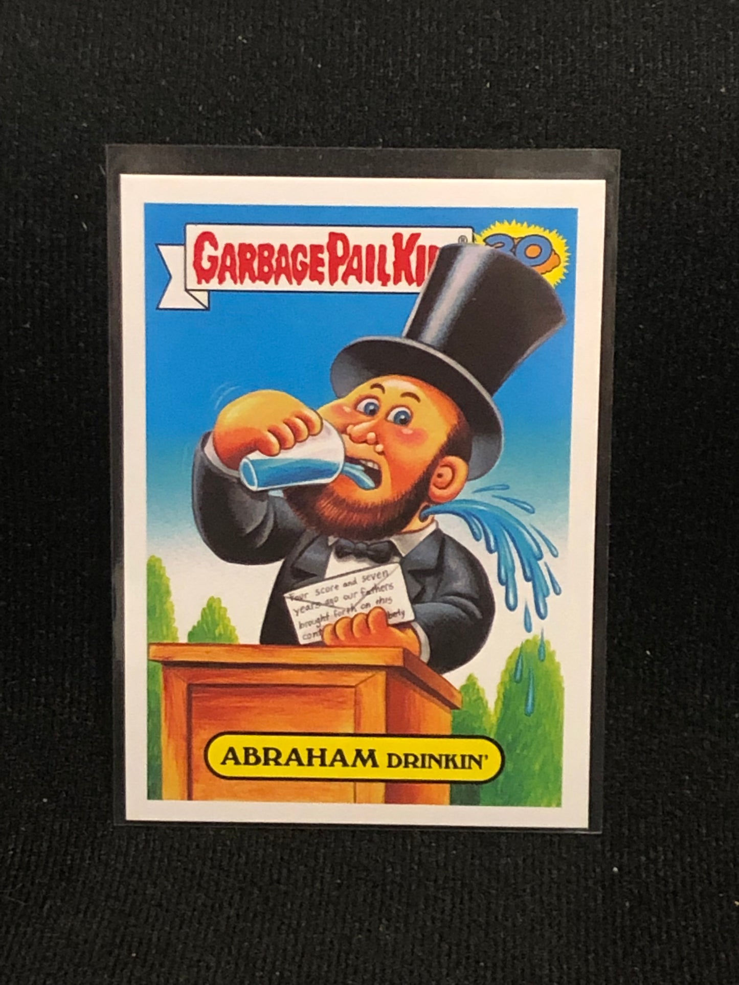 Garbage Pail Kids 30th Anniversary U-PICK Garbage Pail Presidents Character Back Singles