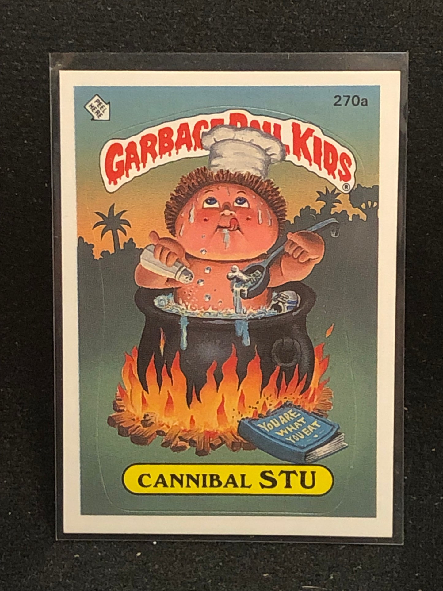 Garbage Pail Kids Original Series 7 (os7) 270a Cannibal Stu