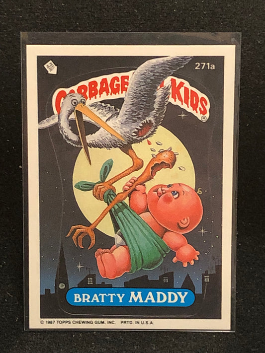 Garbage Pail Kids Original Series 7 (os7) 271a Bratty Maddy