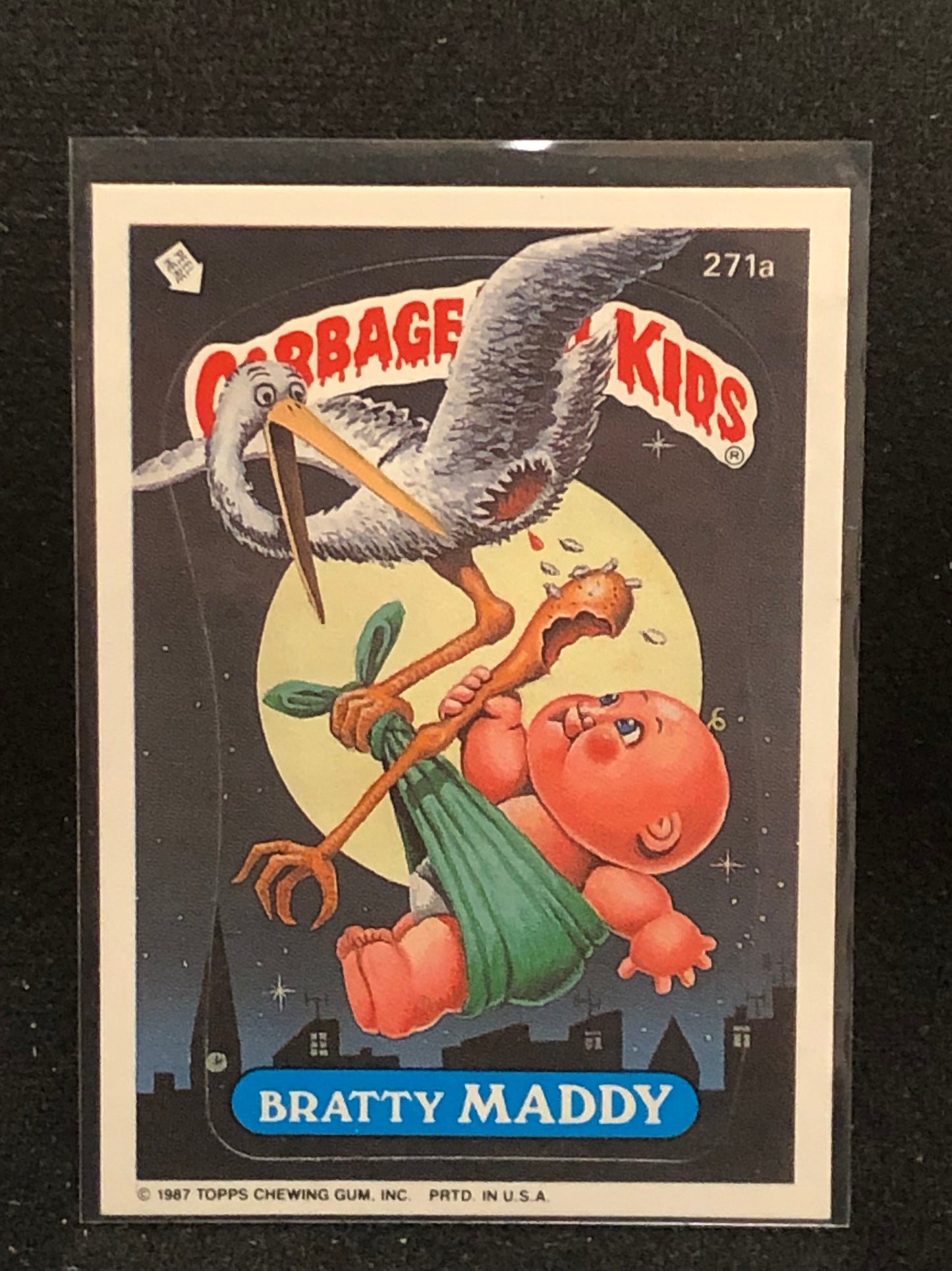 Garbage Pail Kids Original Series 7 (os7) 271a Bratty Maddy