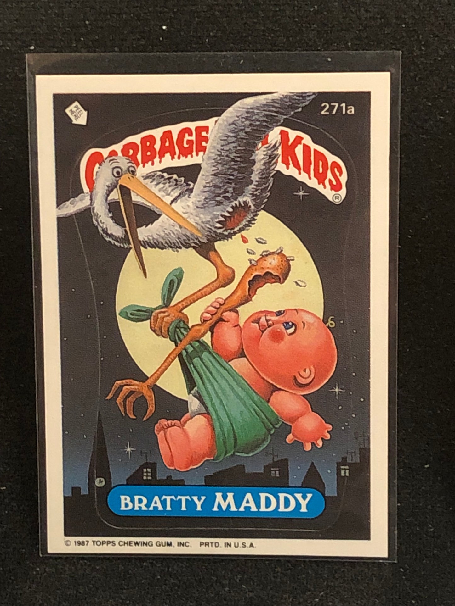 Garbage Pail Kids Original Series 7 (os7) 271a Bratty Maddy