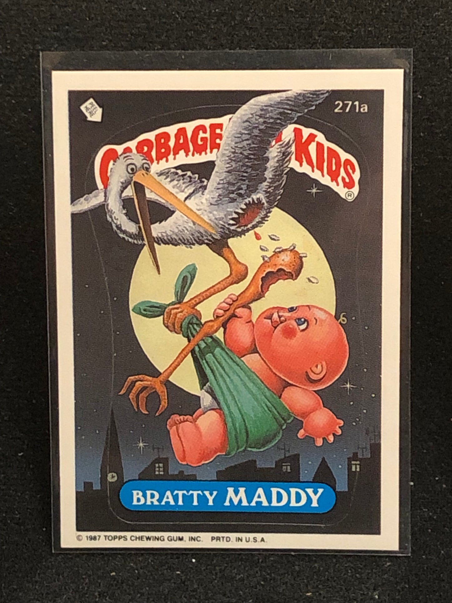 Garbage Pail Kids Original Series 7 (os7) 271a Bratty Maddy