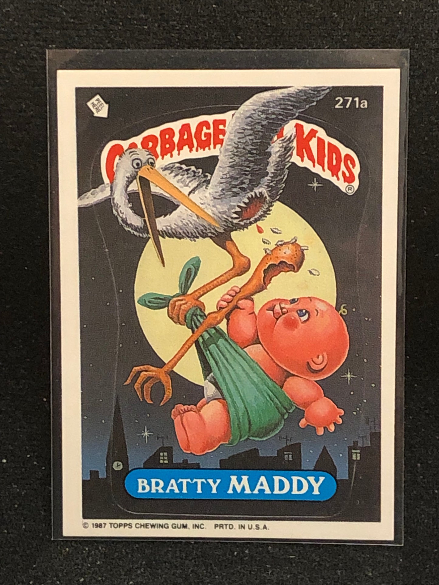 Garbage Pail Kids Original Series 7 (os7) 271a Bratty Maddy