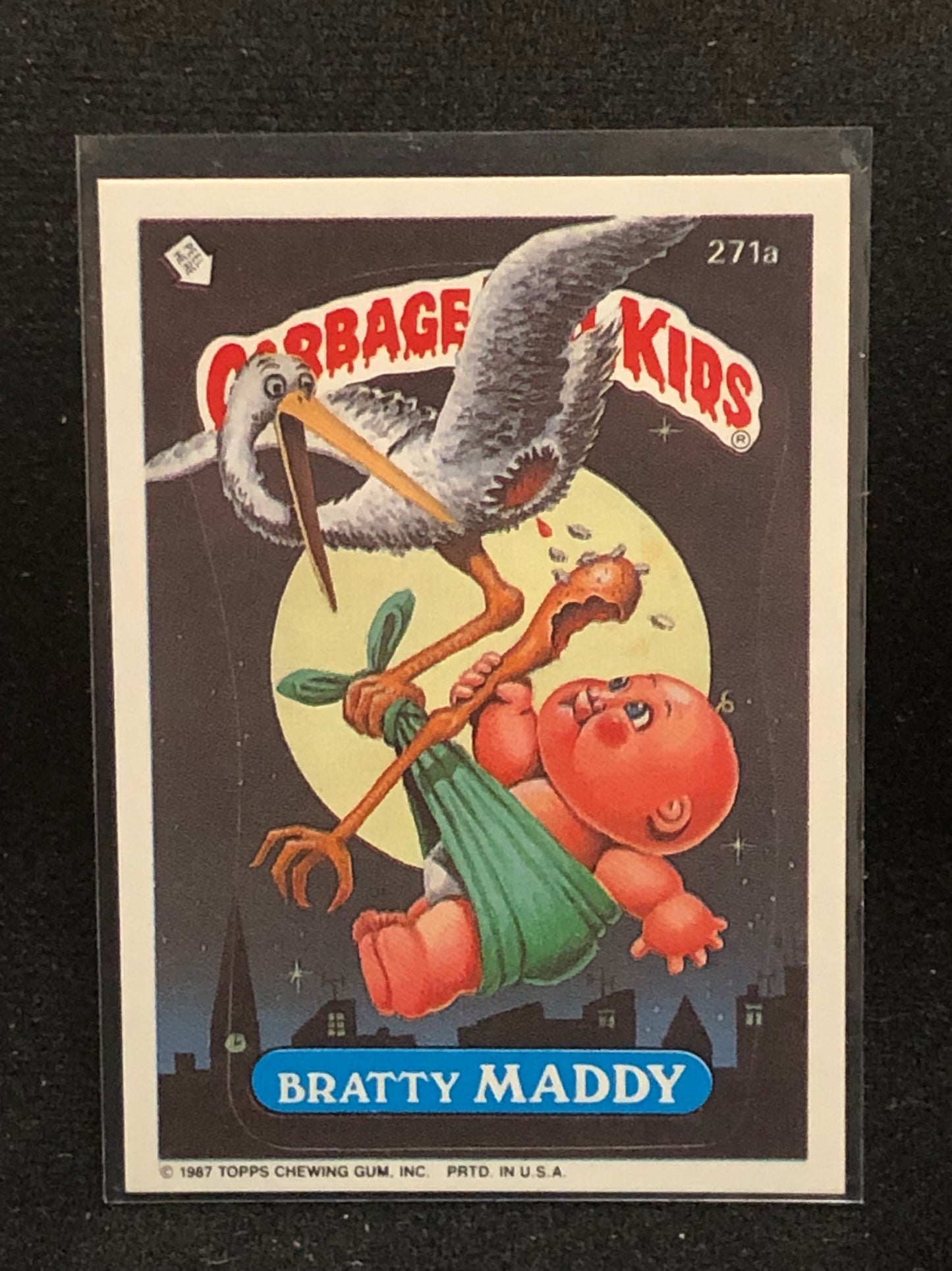 Garbage Pail Kids Original Series 7 (os7) 271a Bratty Maddy