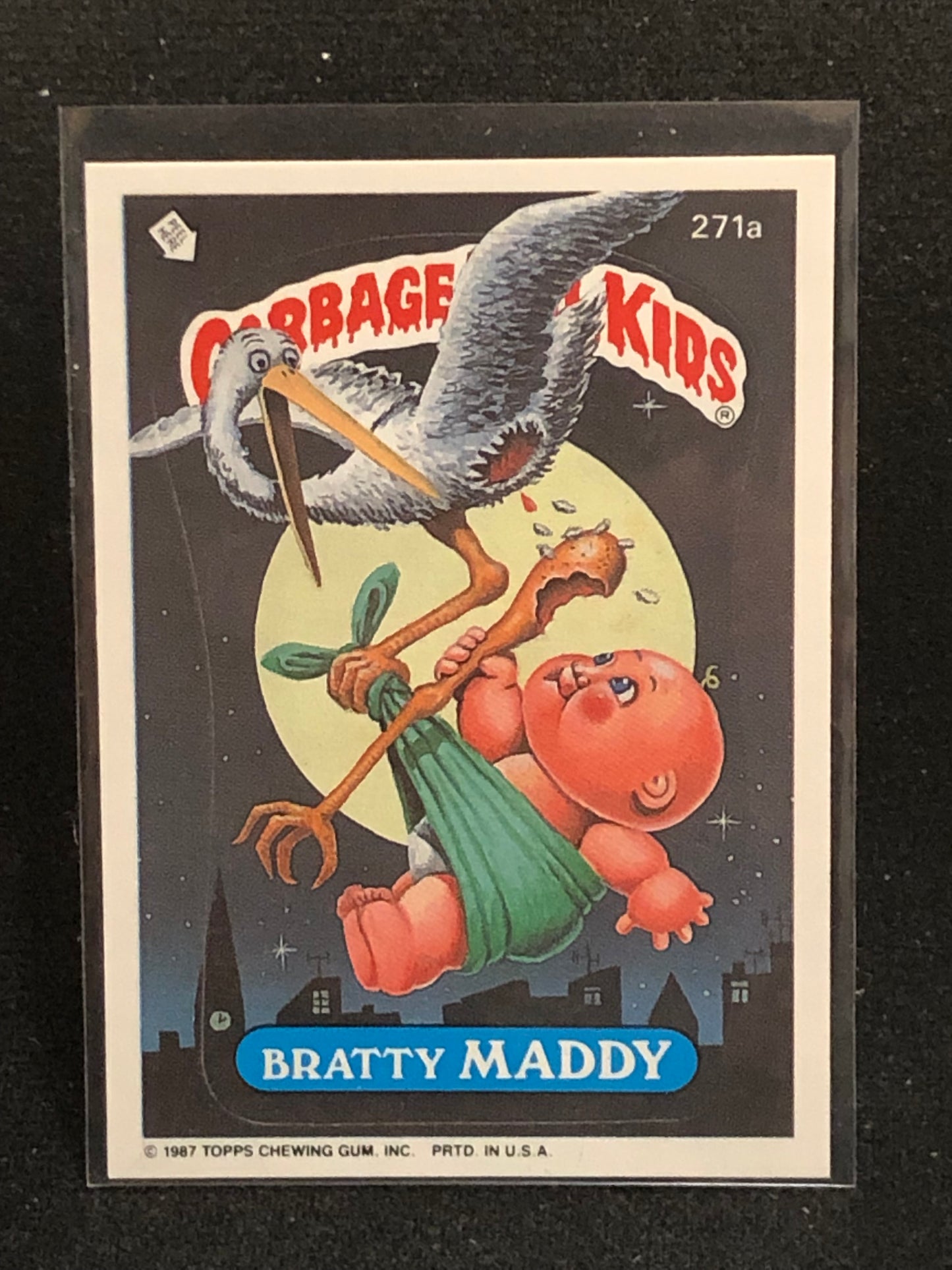 Garbage Pail Kids Original Series 7 (os7) 271a Bratty Maddy