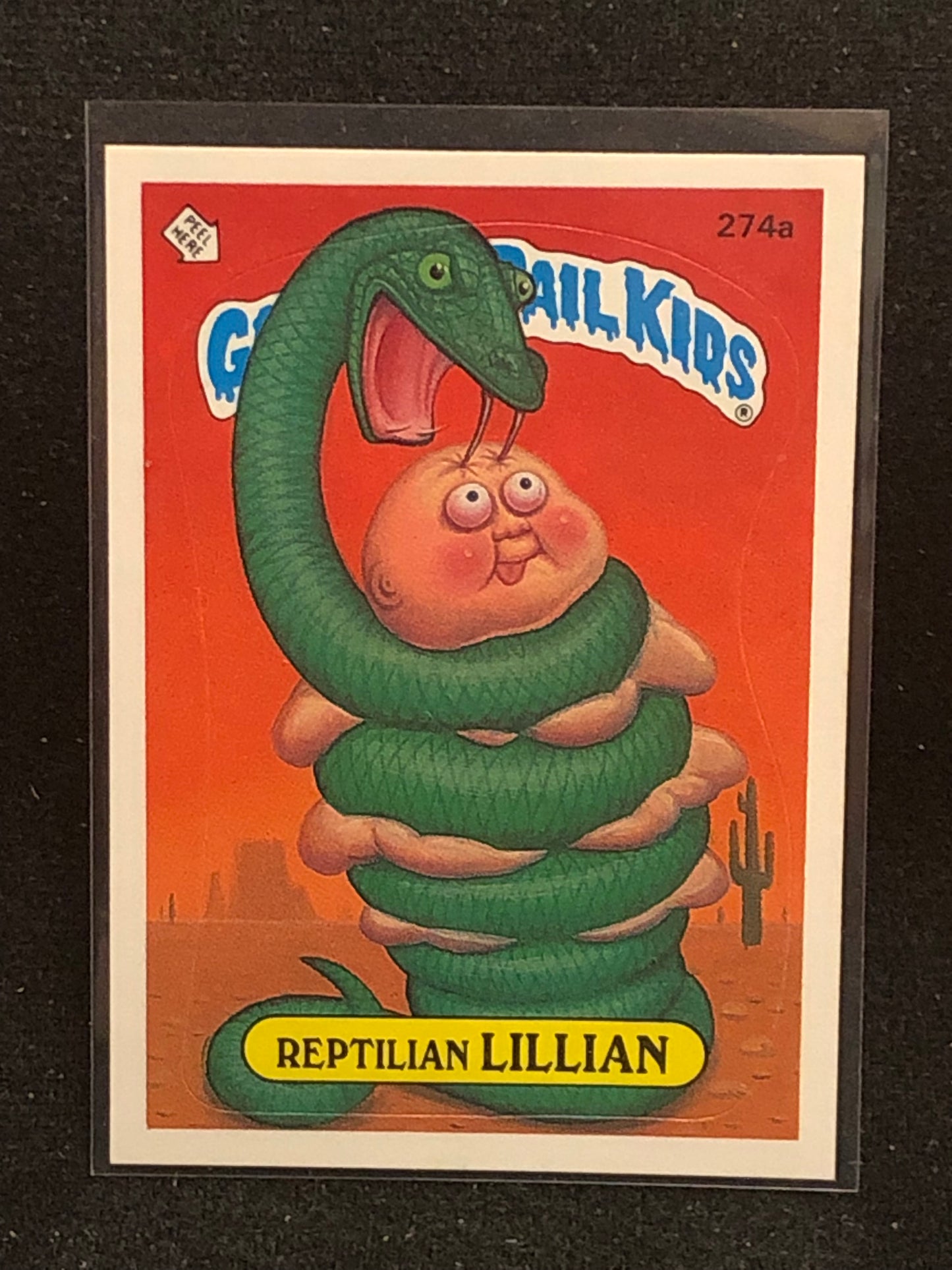 Garbage Pail Kids Original Series 7 (os7) 274a Reptilian Lillian