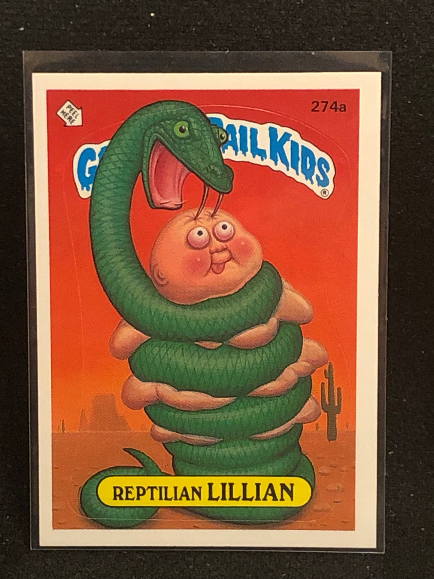 Garbage Pail Kids Original Series 7 (os7) 274a Reptilian Lillian