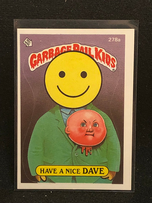 Garbage Pail Kids Original Series 7 (os7) 278a Have A Nice Dave