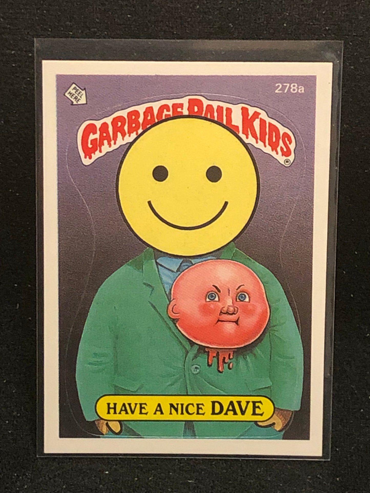 Garbage Pail Kids Original Series 7 (os7) 278a Have A Nice Dave