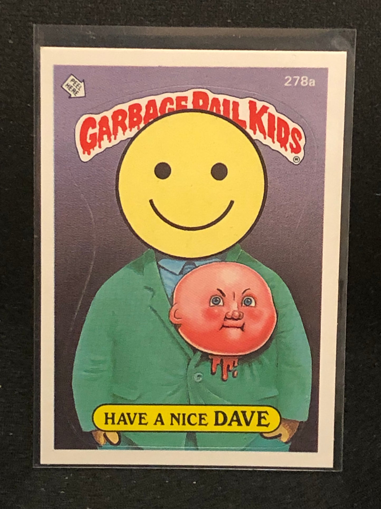 Garbage Pail Kids Original Series 7 (os7) 278a Have A Nice Dave