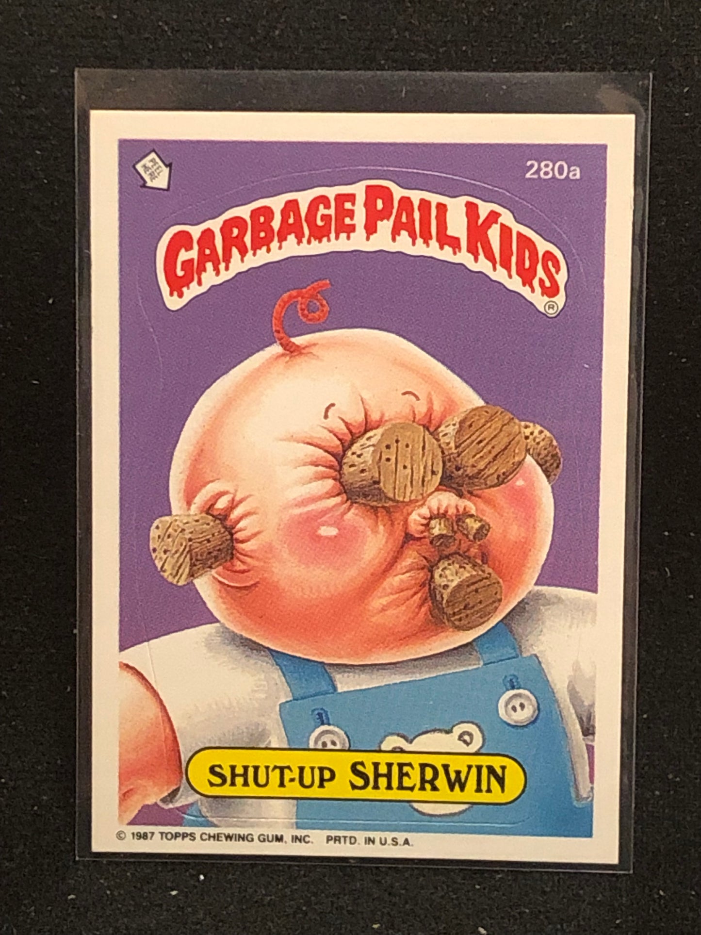 Garbage Pail Kids Original Series 7 (os7) 280a Shut Up Sherwin