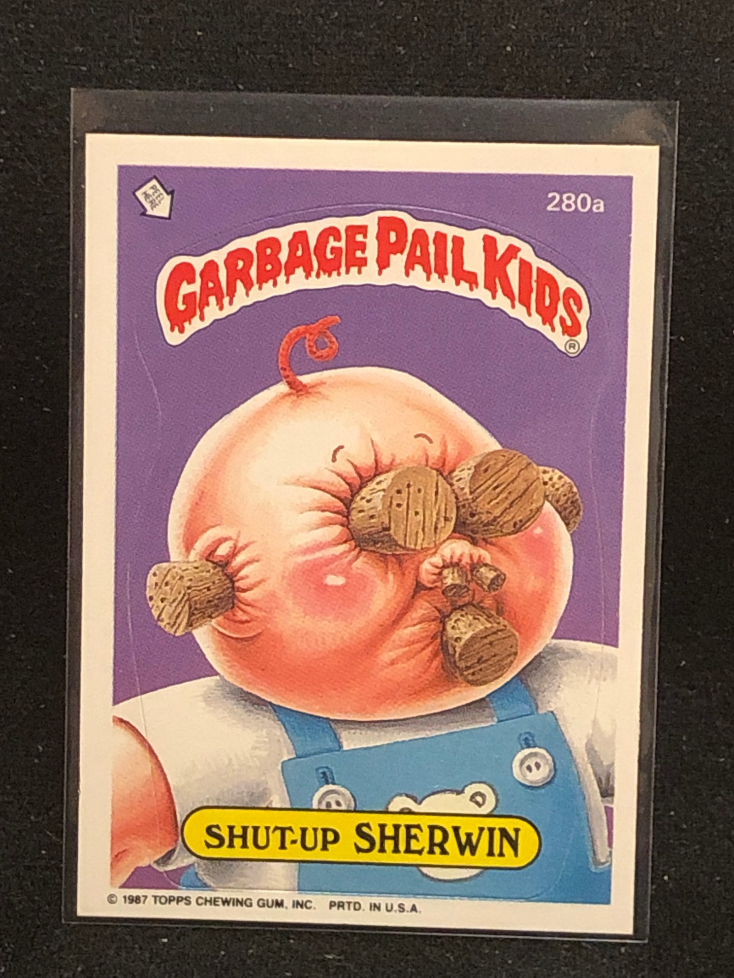 Garbage Pail Kids Original Series 7 (os7) 280a Shut Up Sherwin