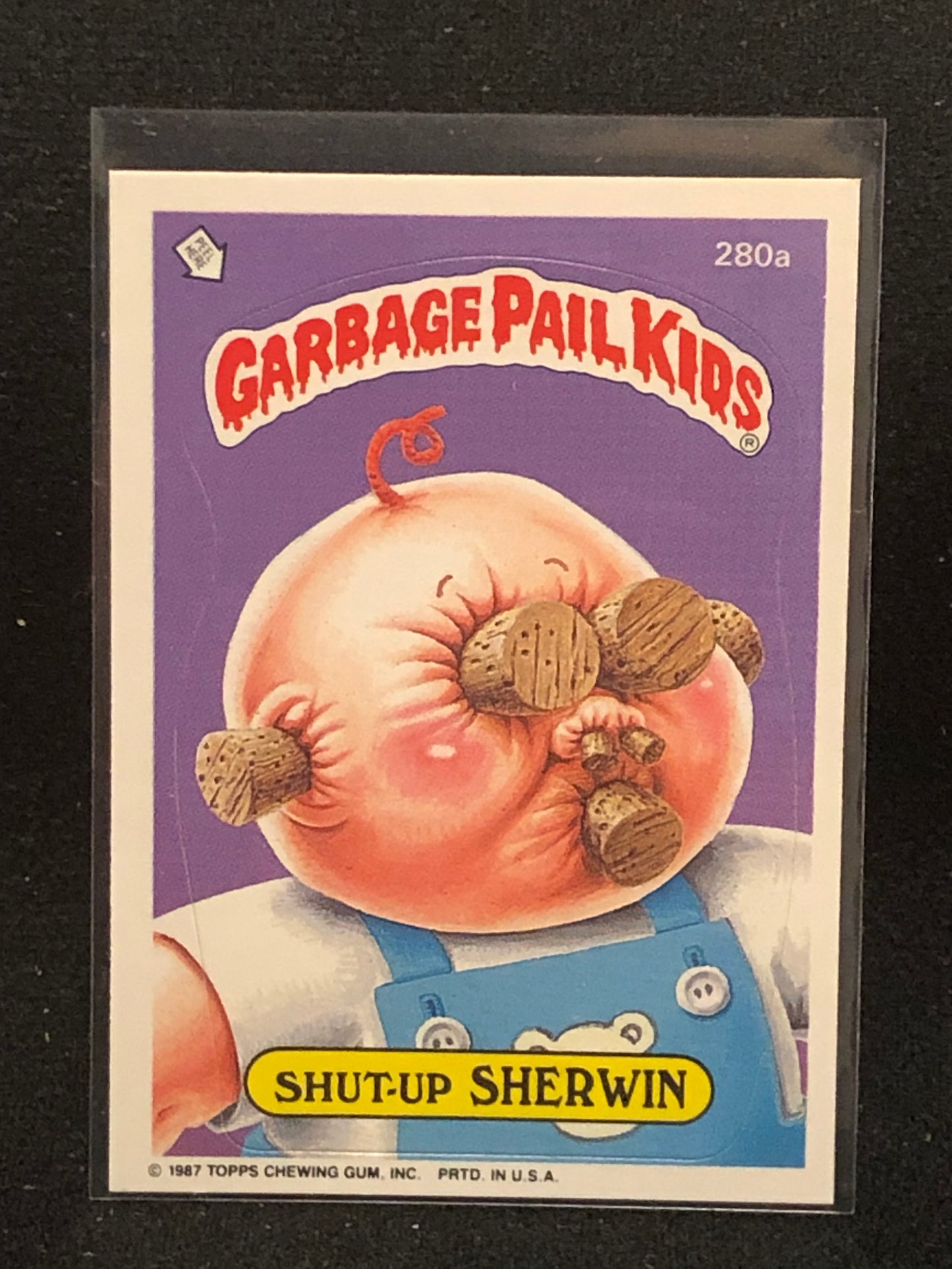 Garbage Pail Kids Original Series 7 (os7) 280a Shut Up Sherwin