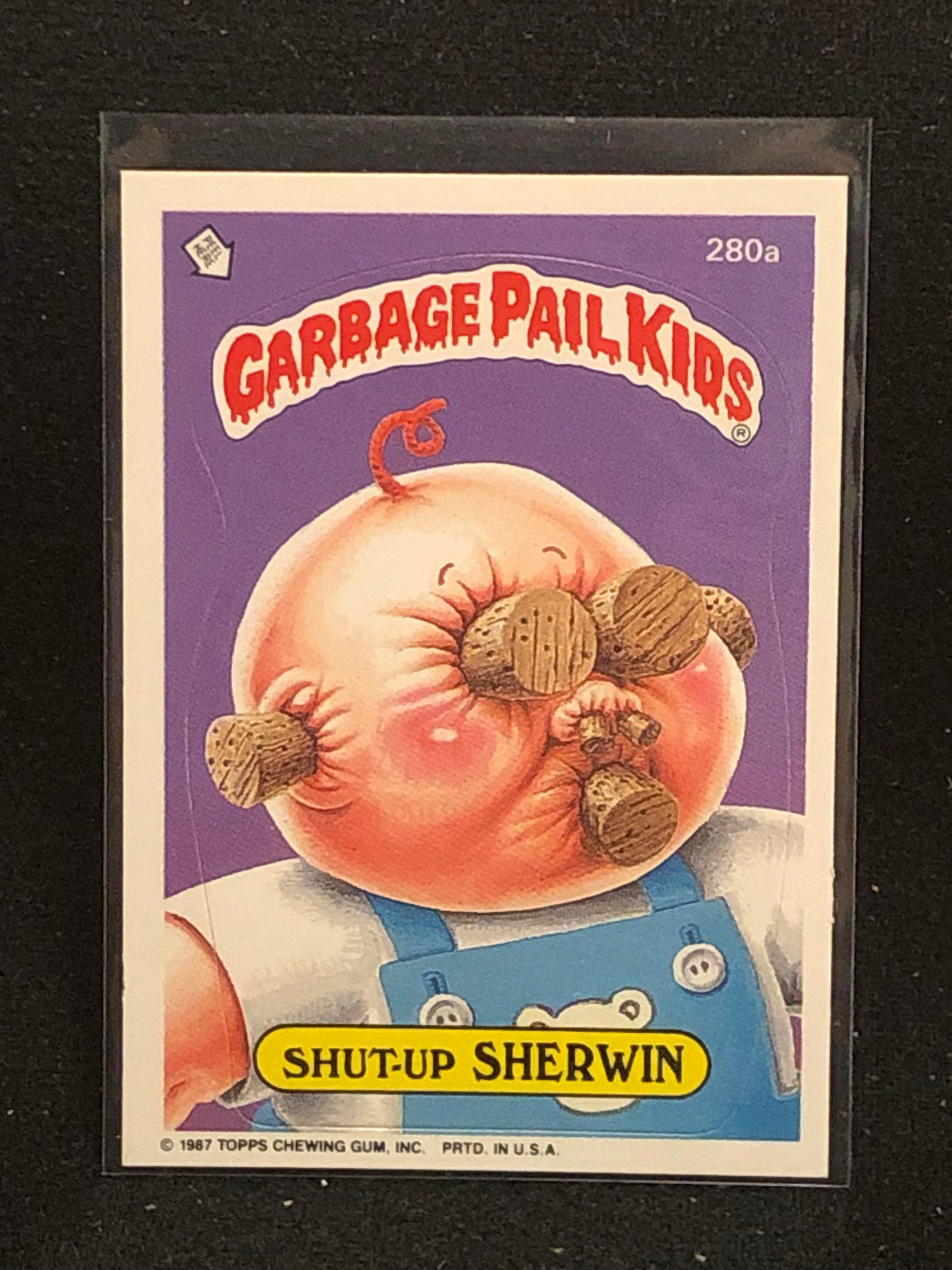 Garbage Pail Kids Original Series 7 (os7) 280a Shut Up Sherwin