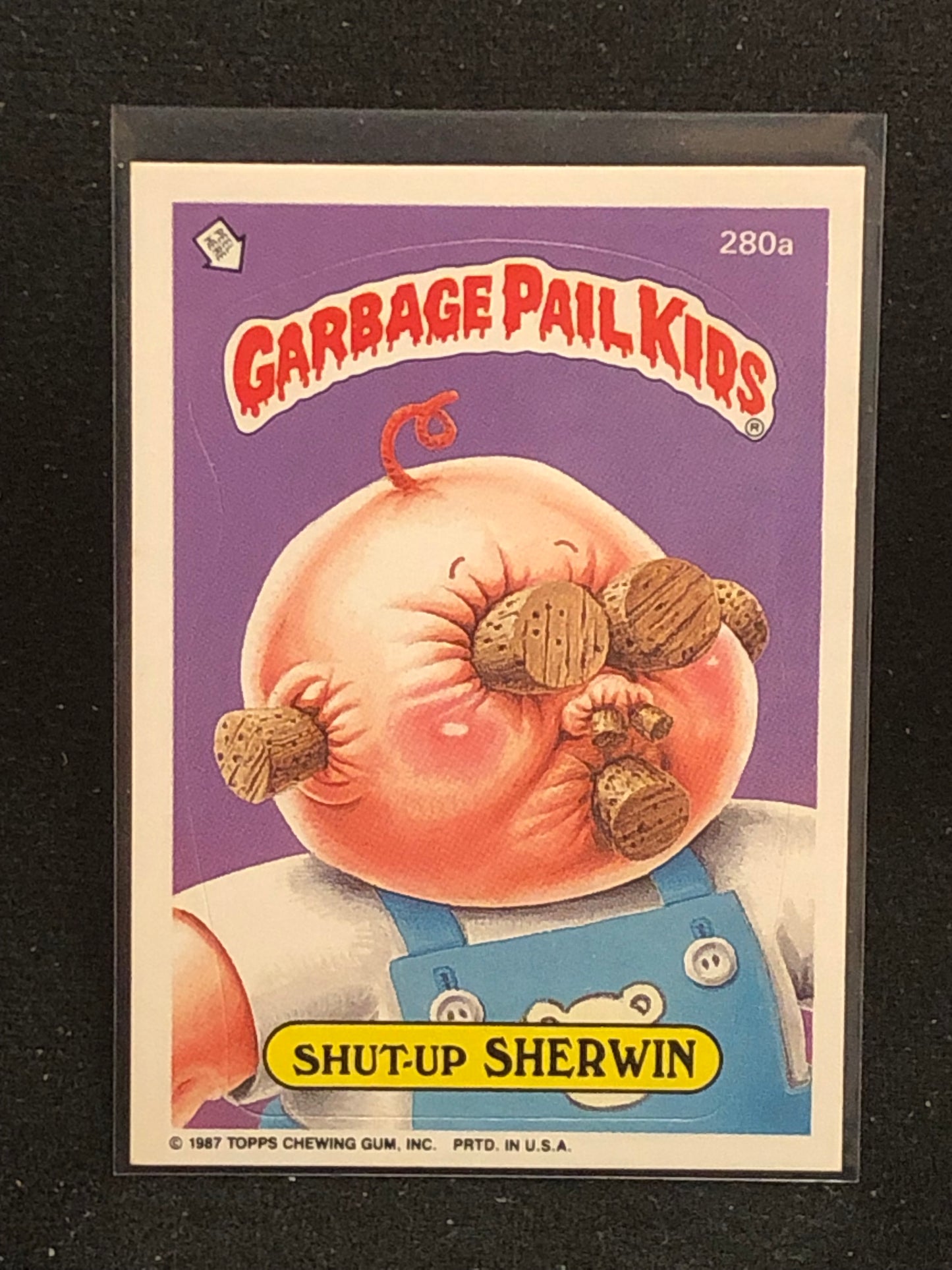 Garbage Pail Kids Original Series 7 (os7) 280a Shut Up Sherwin