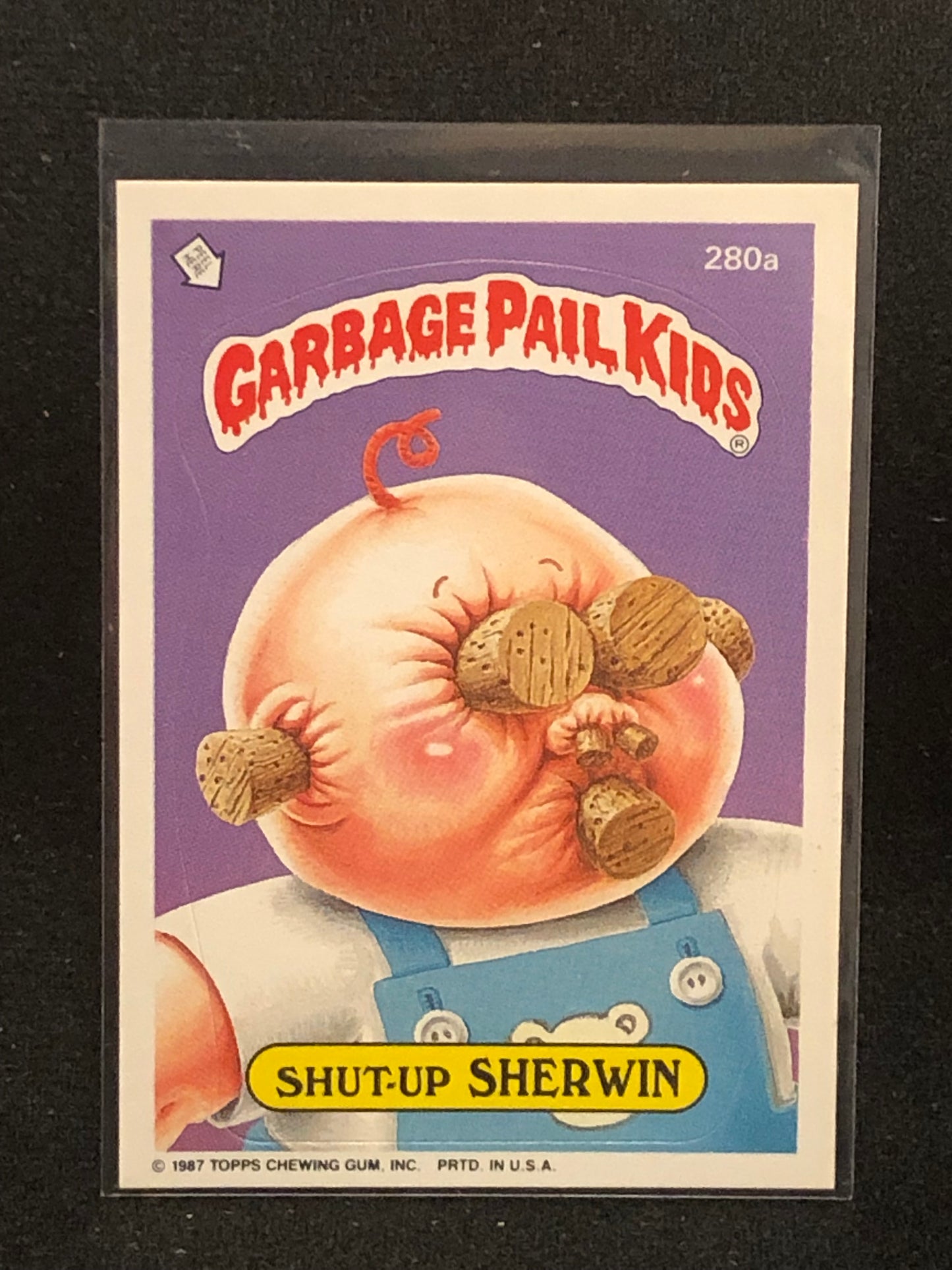 Garbage Pail Kids Original Series 7 (os7) 280a Shut Up Sherwin