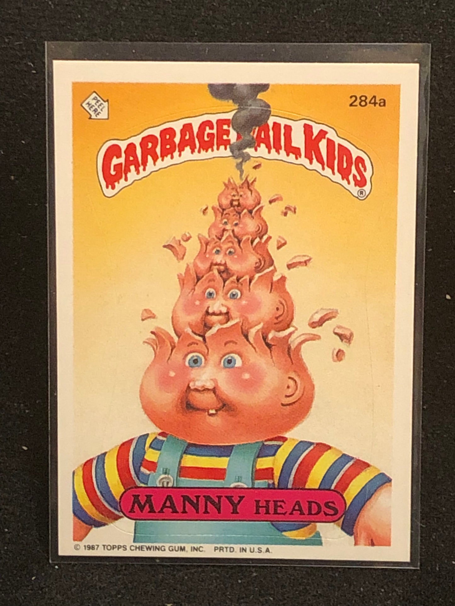 Garbage Pail Kids Original Series 7 (os7) 284a Manny Heads