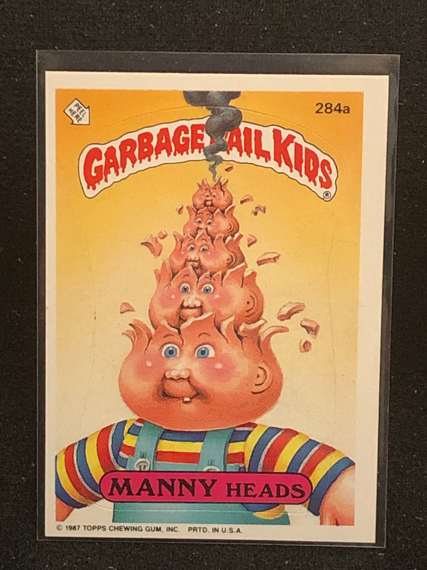 Garbage Pail Kids Original Series 7 (os7) 284a Manny Heads