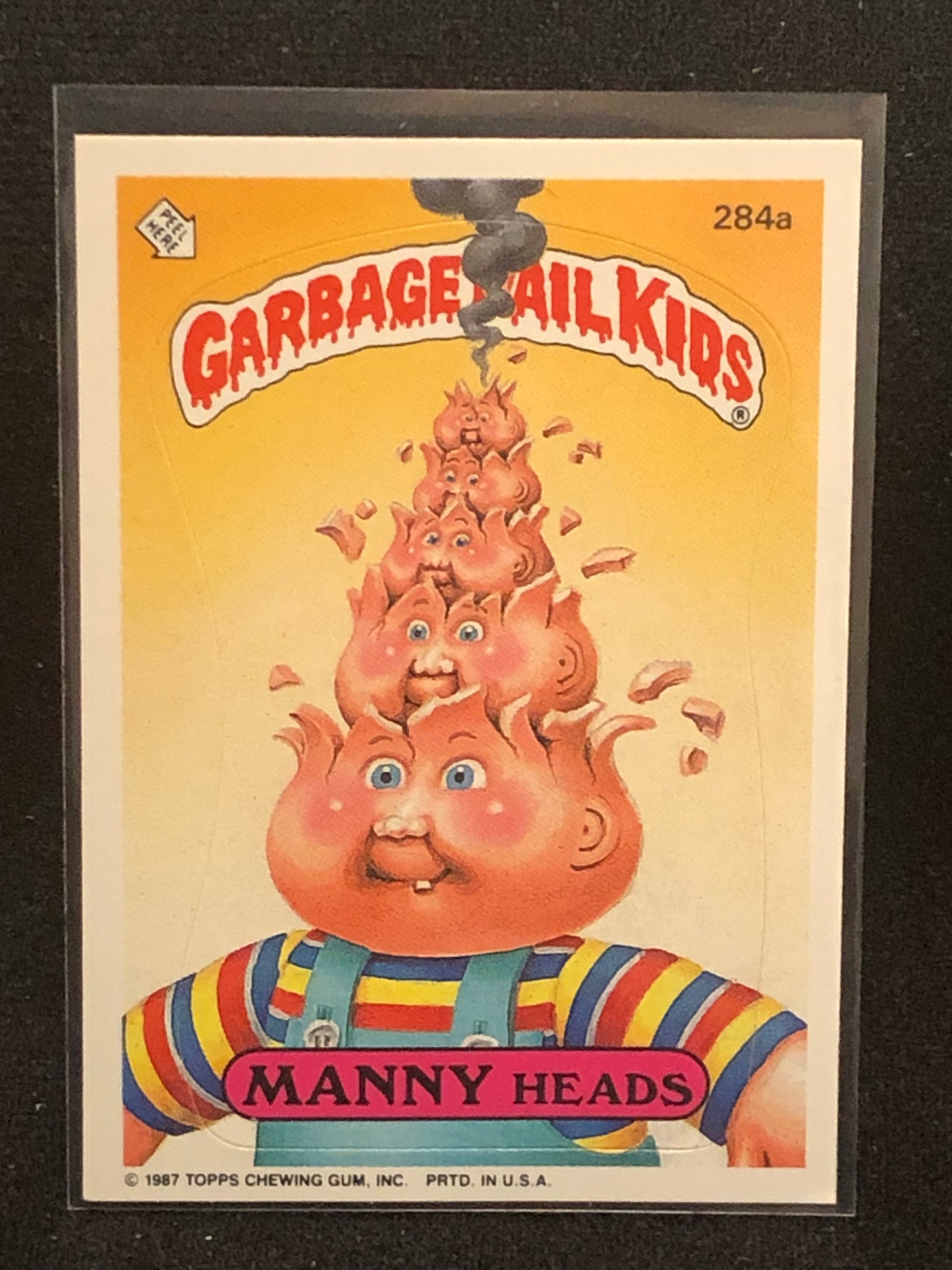 Garbage Pail Kids Original Series 7 (os7) 284a Manny Heads