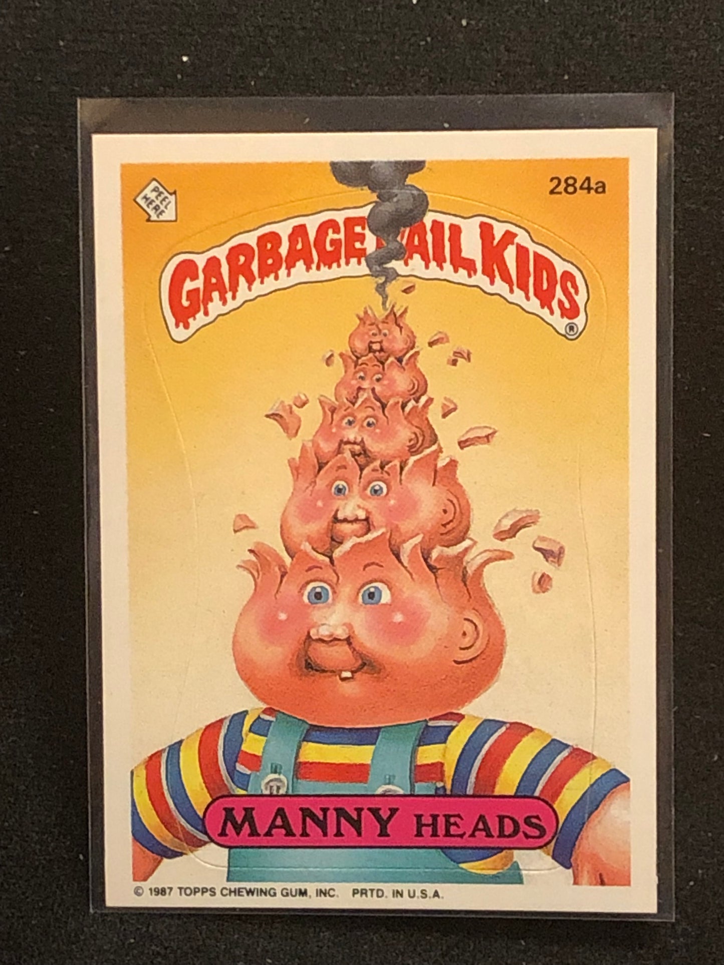 Garbage Pail Kids Original Series 7 (os7) 284a Manny Heads