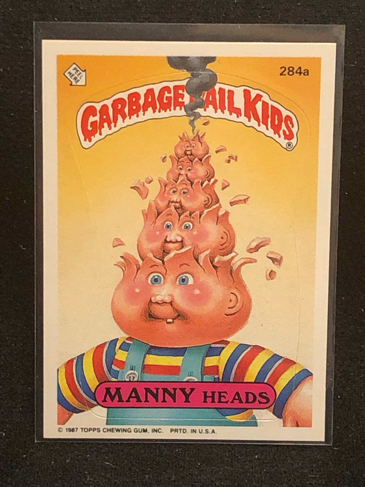 Garbage Pail Kids Original Series 7 (os7) 284a Manny Heads