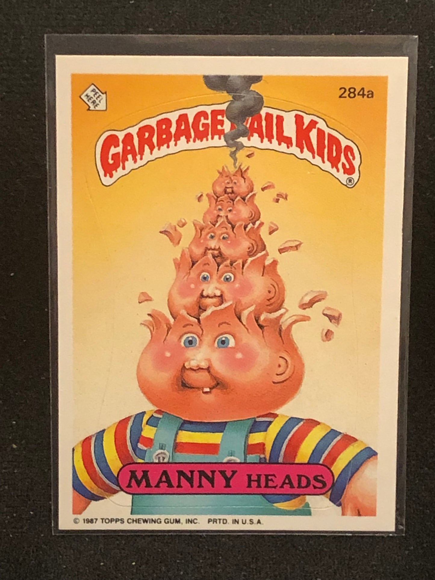 Garbage Pail Kids Original Series 7 (os7) 284a Manny Heads