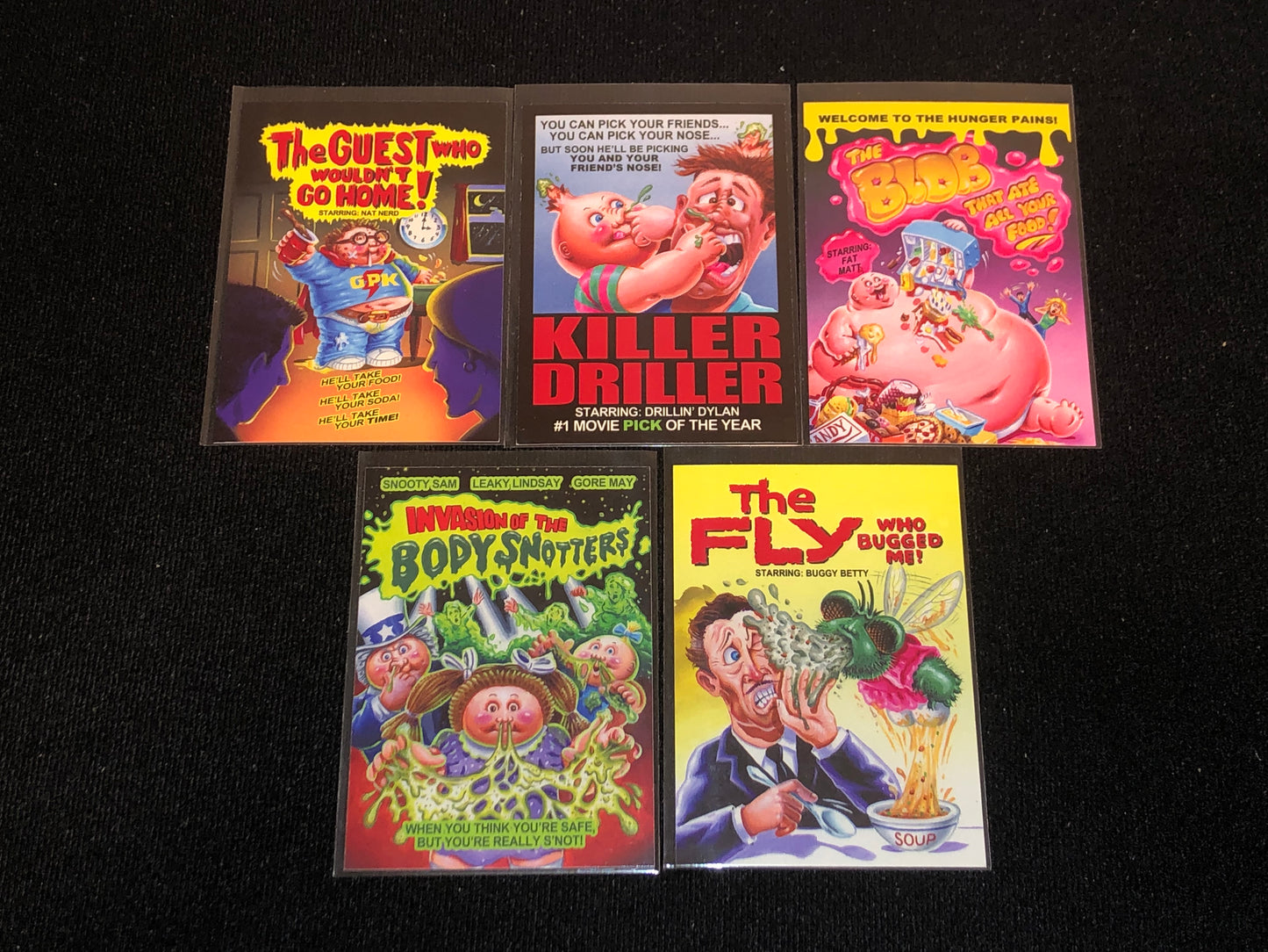 Garbage Pail Kids 30th Anniversary 5 Card Horror Film Insert Set