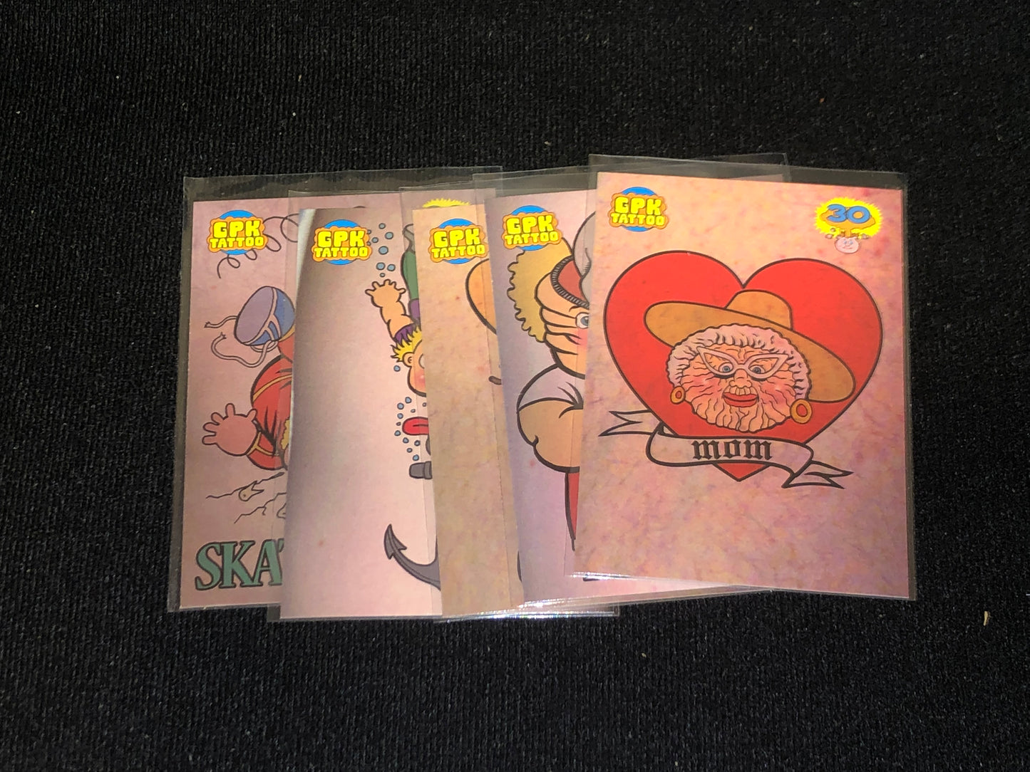 Garbage Pail Kids 30th Anniversary U-PICK Super Fan Tattoo Insert Singles