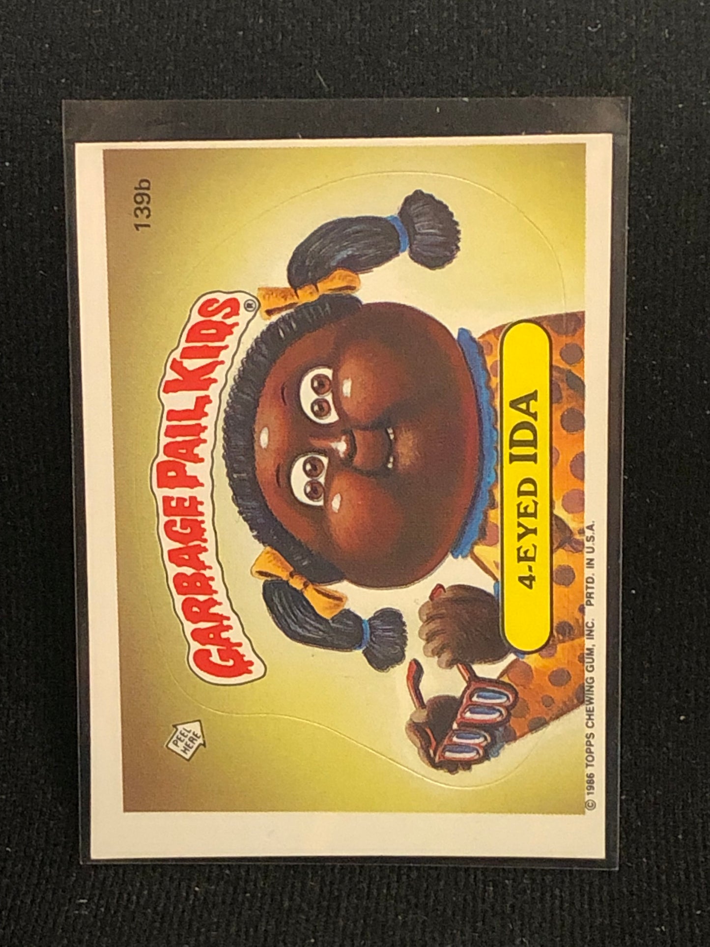 Garbage Pail Kids Original Series 4 (os4) 139b 4-Eyed Ida