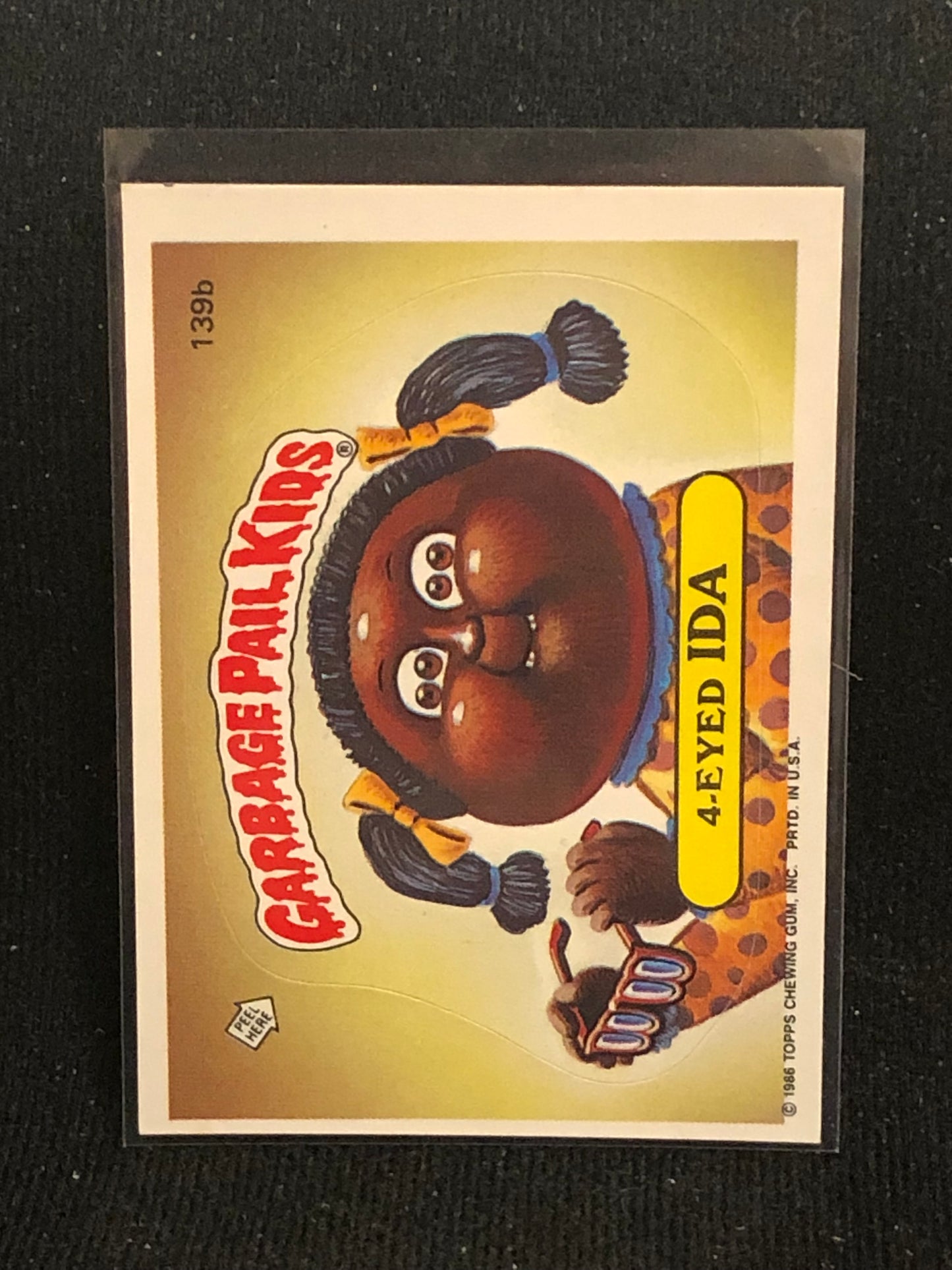 Garbage Pail Kids Original Series 4 (os4) 139b 4-Eyed Ida