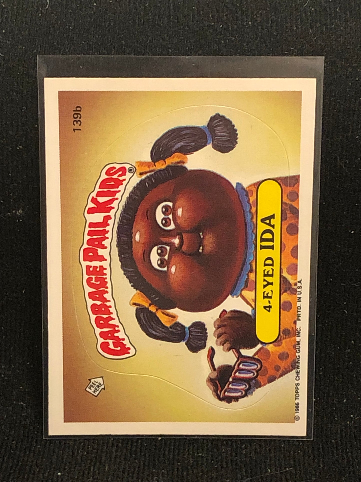 Garbage Pail Kids Original Series 4 (os4) 139b 4-Eyed Ida