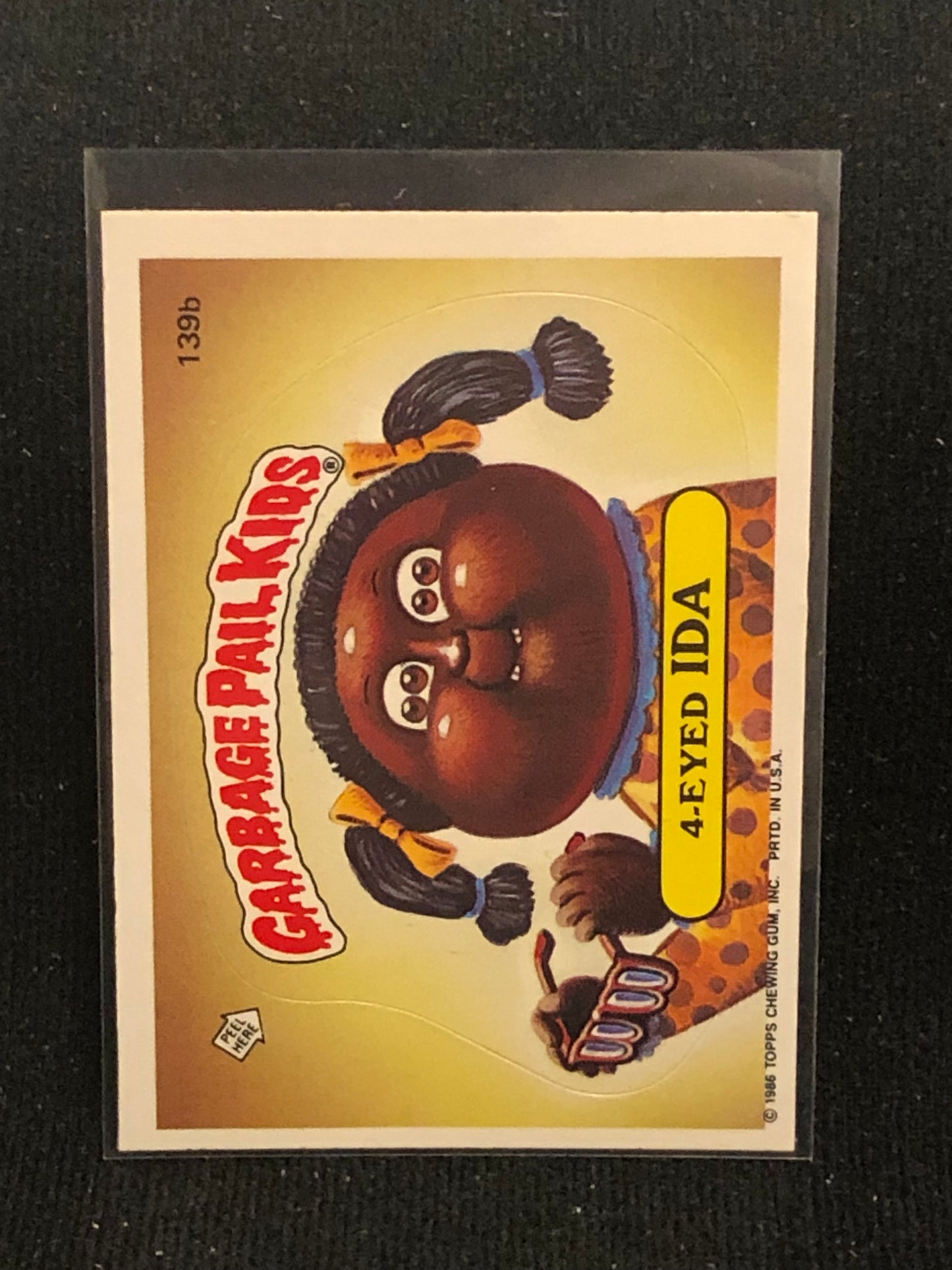 Garbage Pail Kids Original Series 4 (os4) 139b 4-Eyed Ida